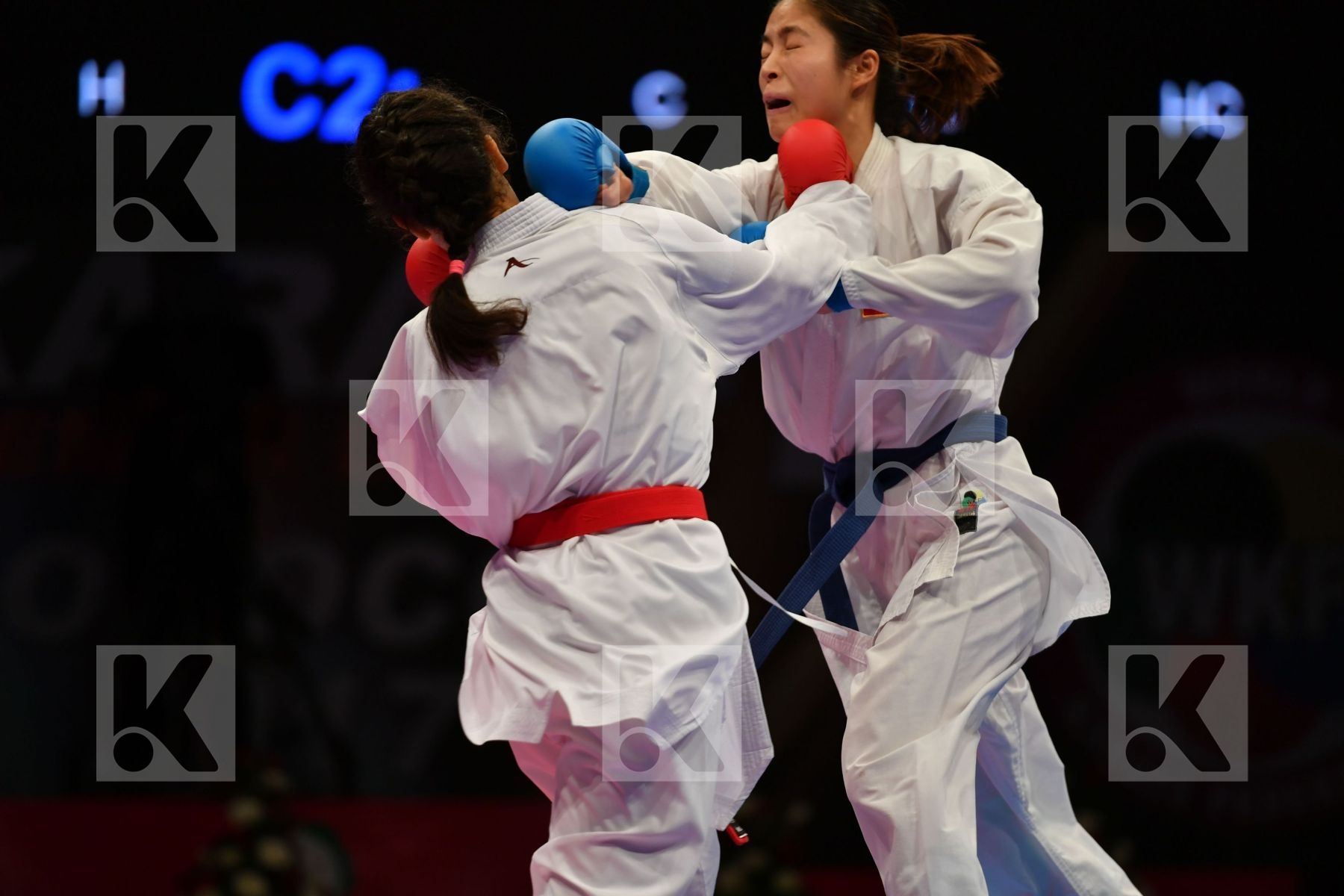 China Errabi Fatima zahra Female kumite -68 kg Morocco Tang Ling