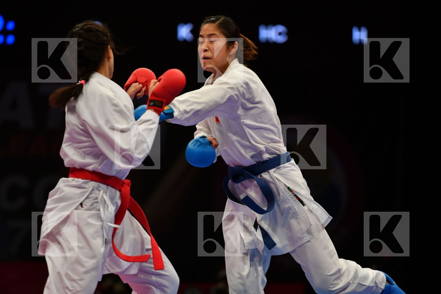 China Errabi Fatima zahra Female kumite -68 kg Morocco Tang Ling