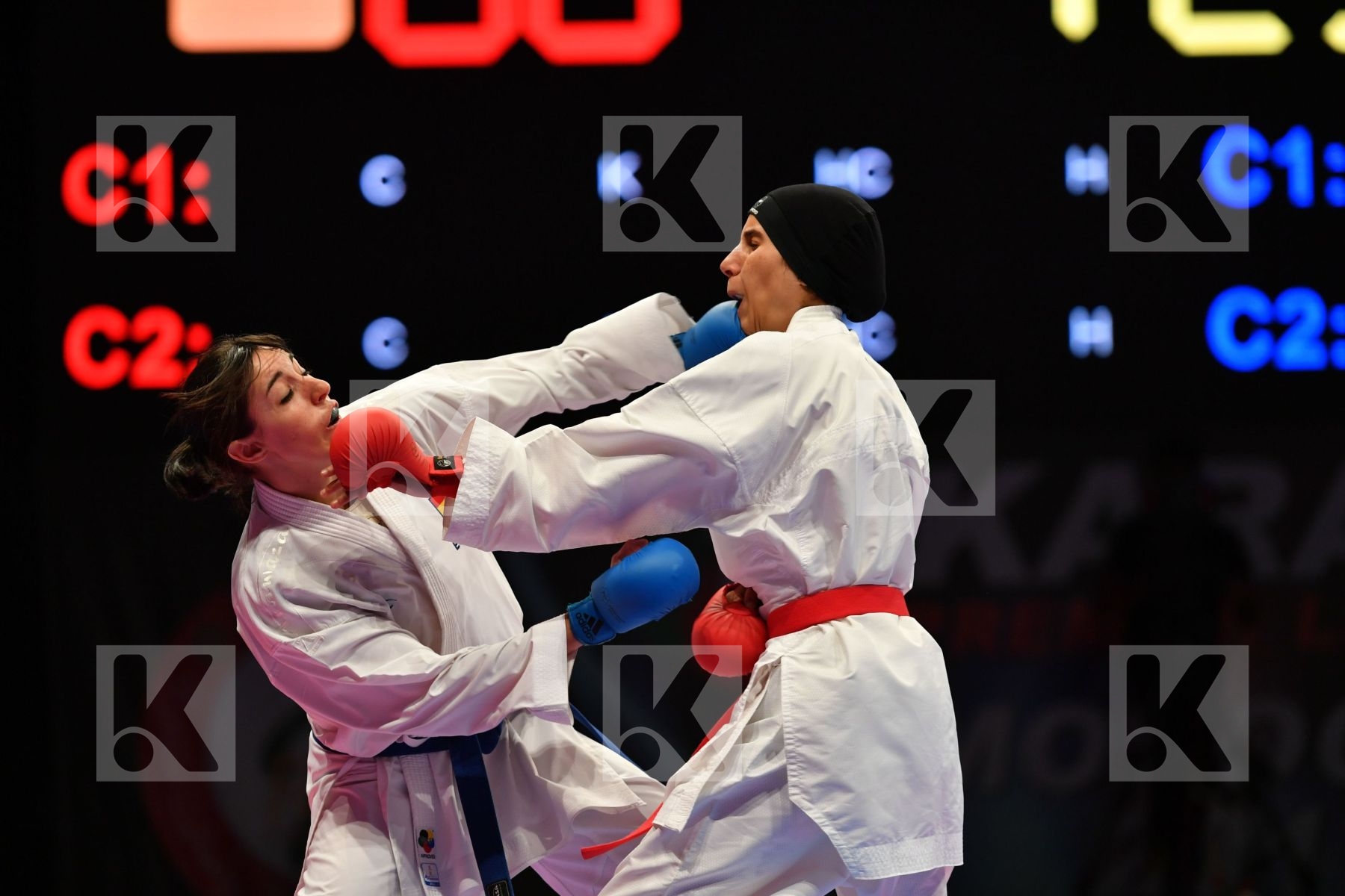 Espinosa Maria Female kumite -61 kg Morocco Sadini Btissam Spain