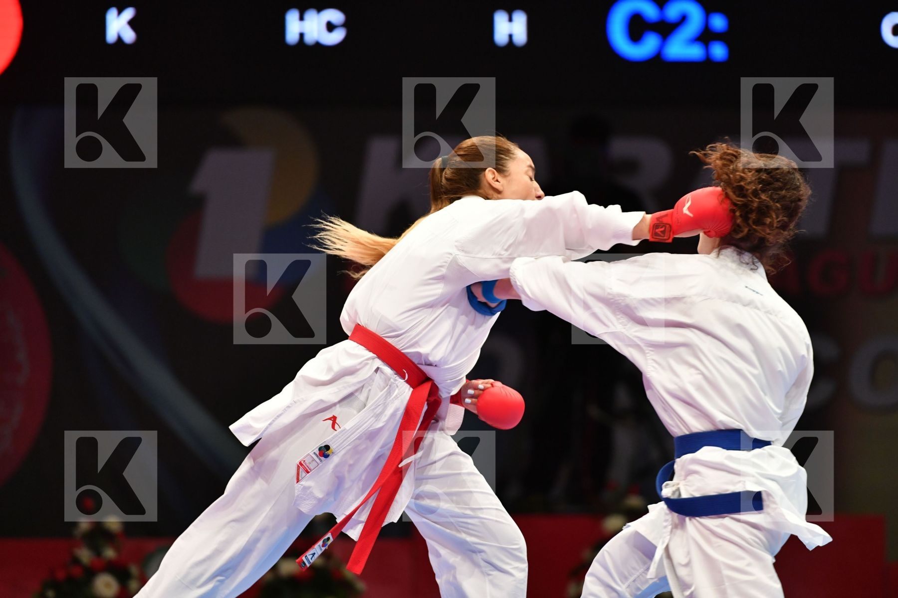 Female kumite -61 kg Hasnaoui Boutheina Italy Lallo Viola Tunisi