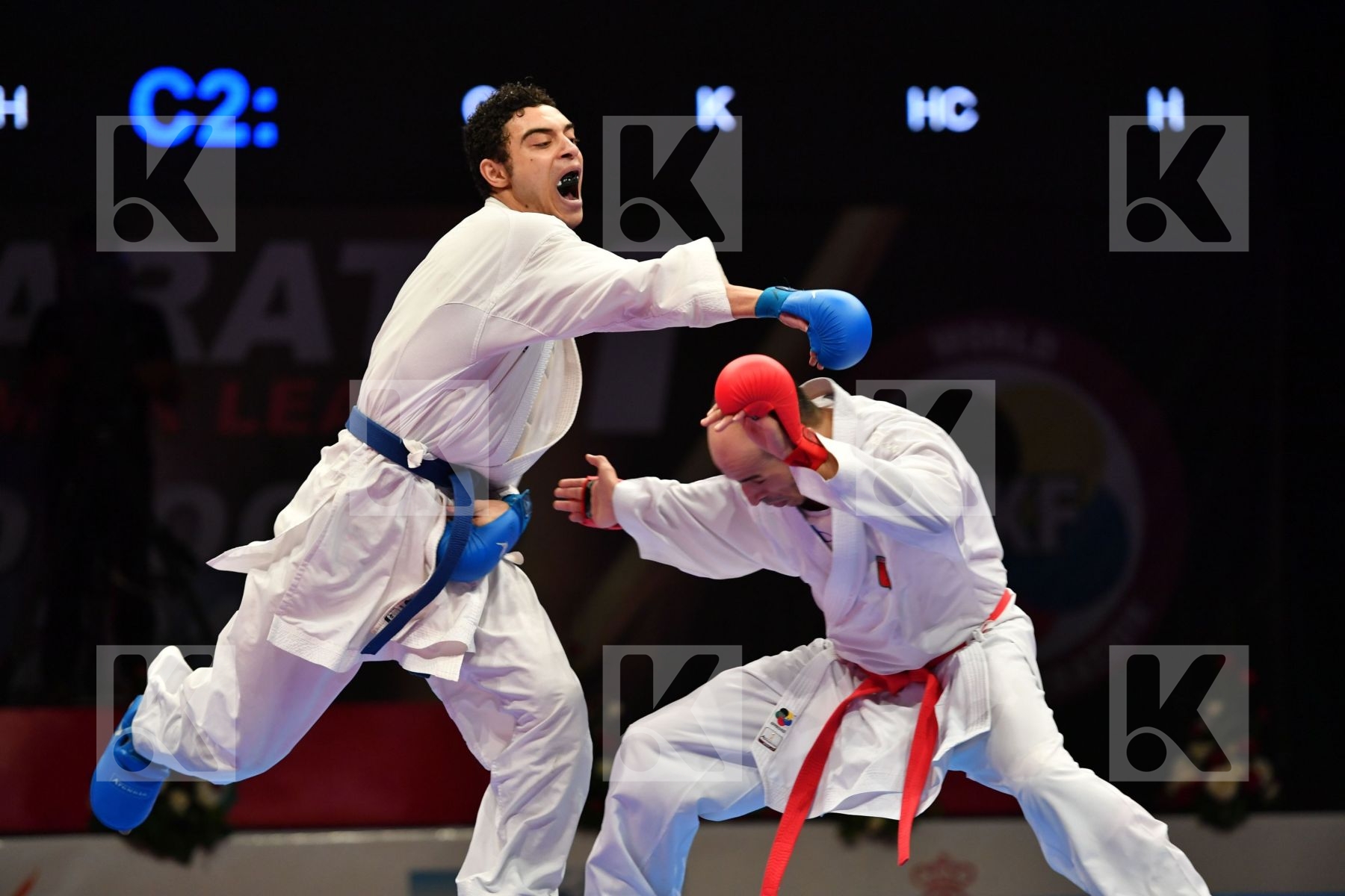 Egypt Elmasry Ahmed Male kumite -84 kg Morocco Oufkir Iliass