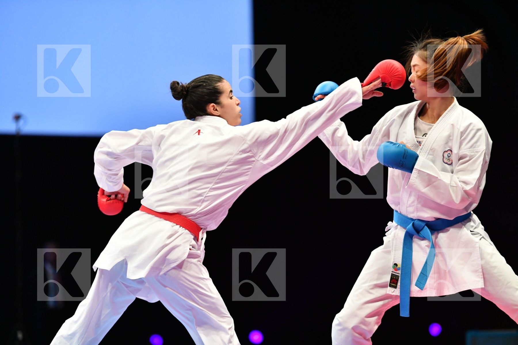 Algeria Chinese taipei Djedra Saida Female kumite -55 kg Wen Tzu