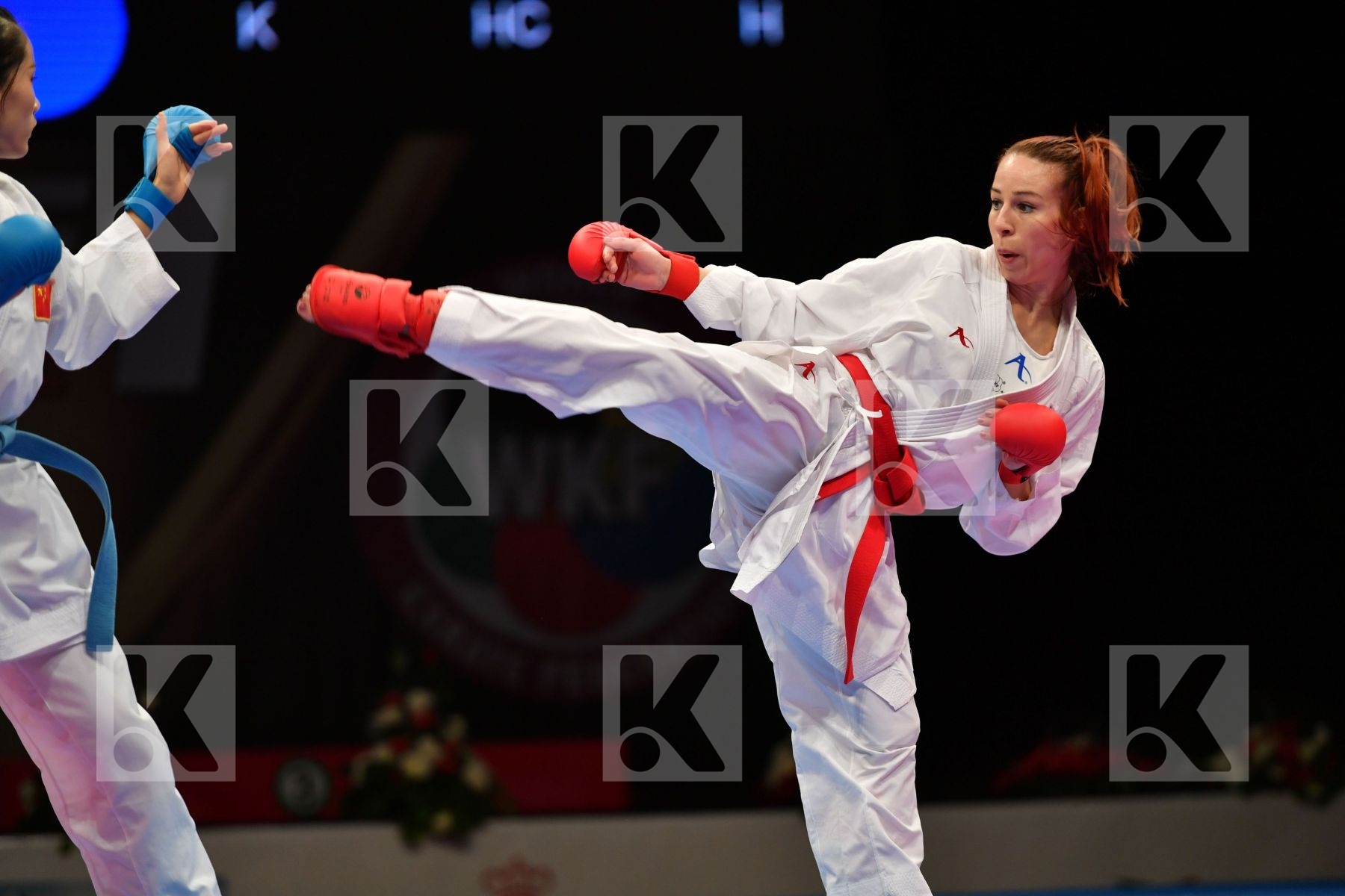 China Female kumite -50 kg Kovacikova Lucia Li Ranran Slovakia