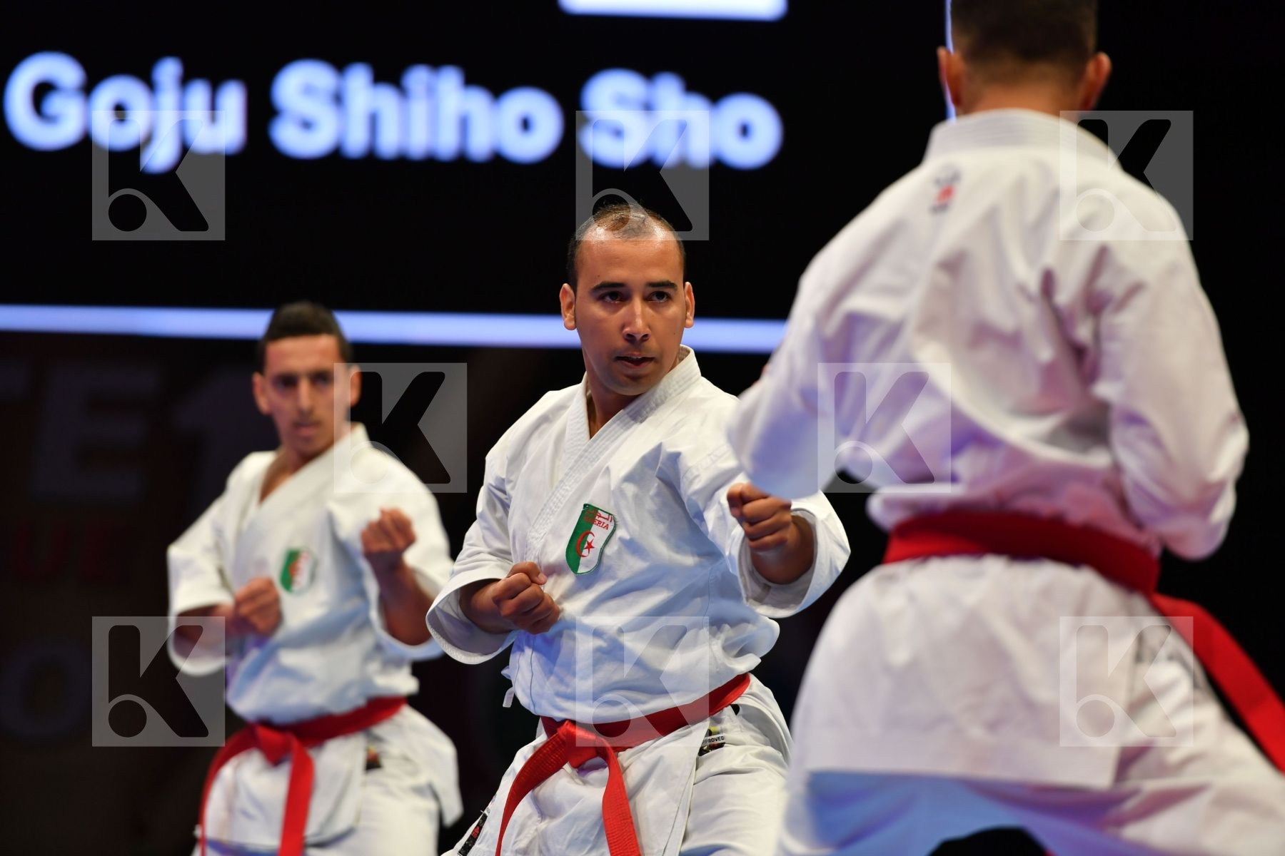 Goju shiho sho Male team kata Morocco Morocco Morocco