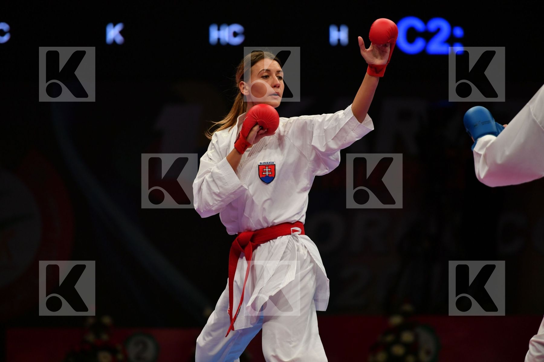 Female kumite 68+ kg France Kloucha Sofia Slovakia Tatarova Domi