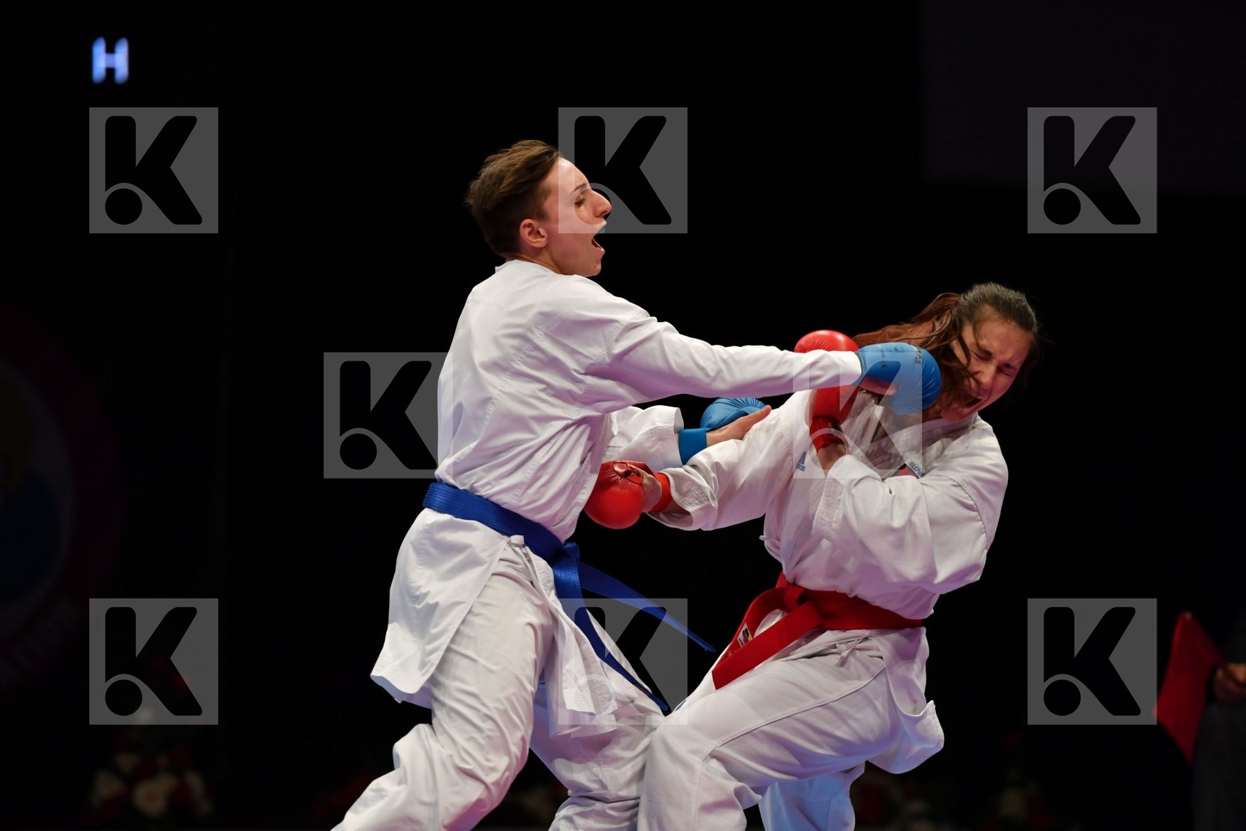 Female kumite -68 kg Italy Kopunova Miroslava Semeraro Silvia Sl
