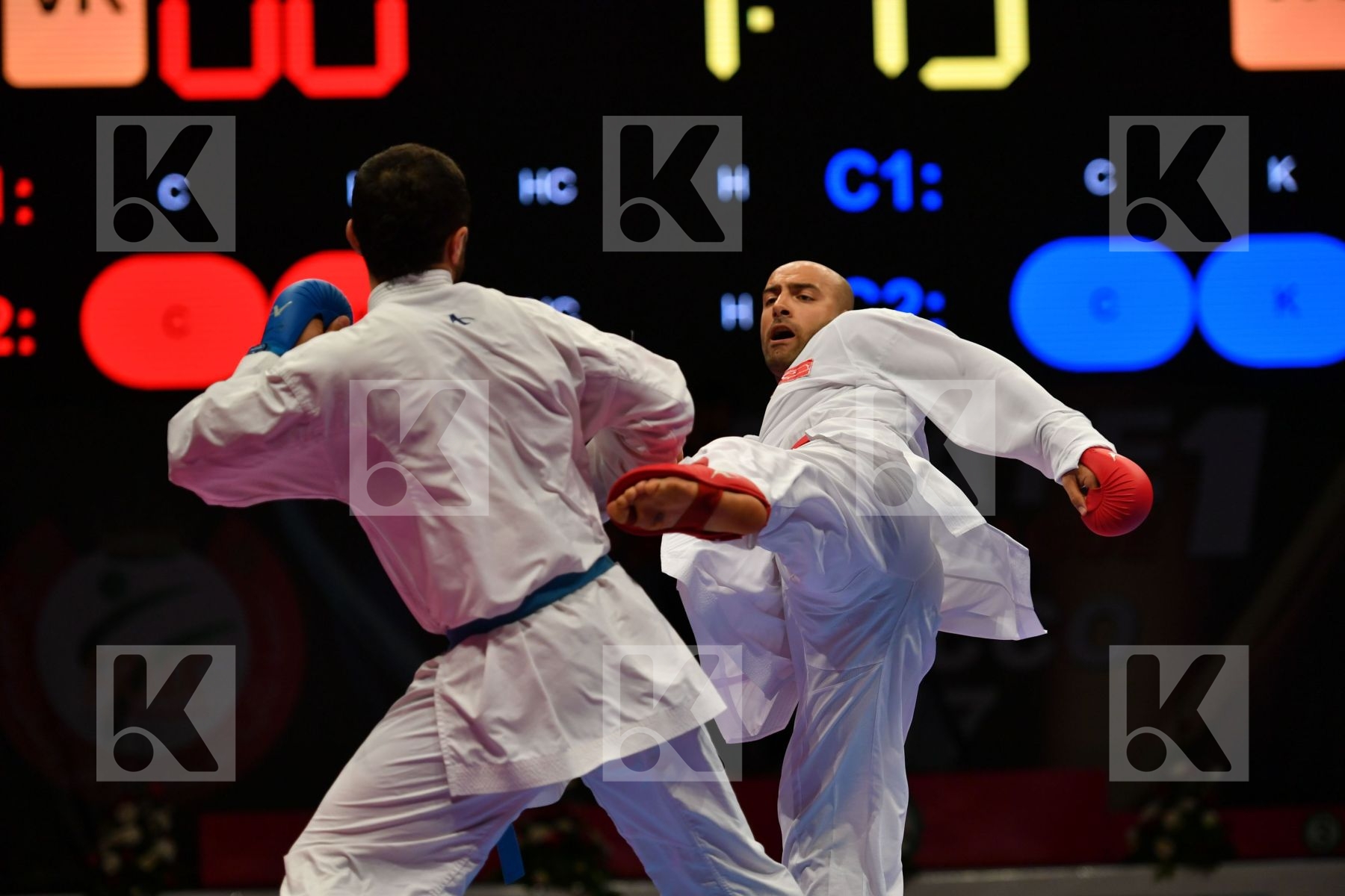 Azerbaijan Gunduz Gokhan Male kumite -84 kg Mamayev Aykhan Turke