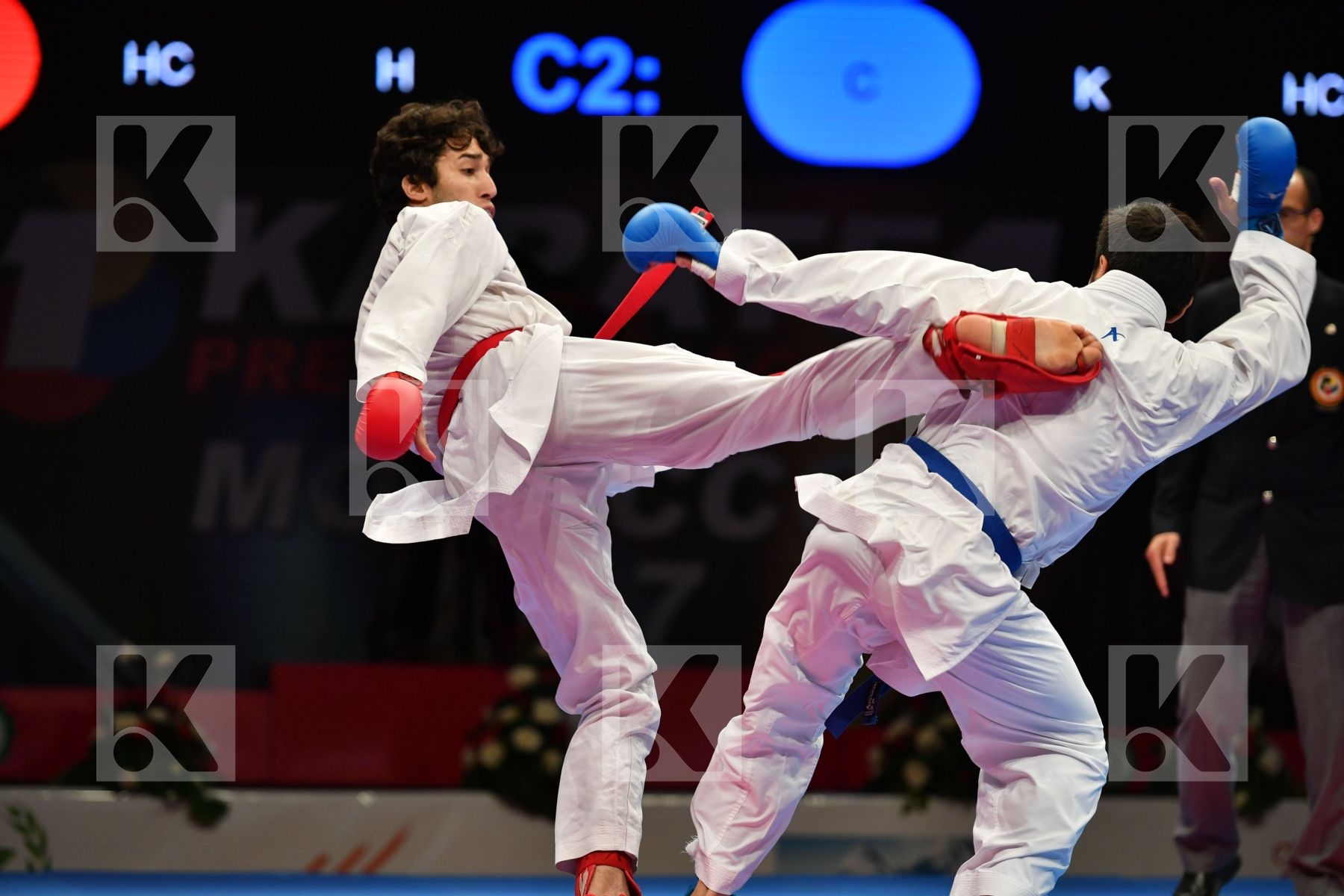 Egypt Elsawy Ali Kemaloglu Omer Male kumite -67 kg Turkey