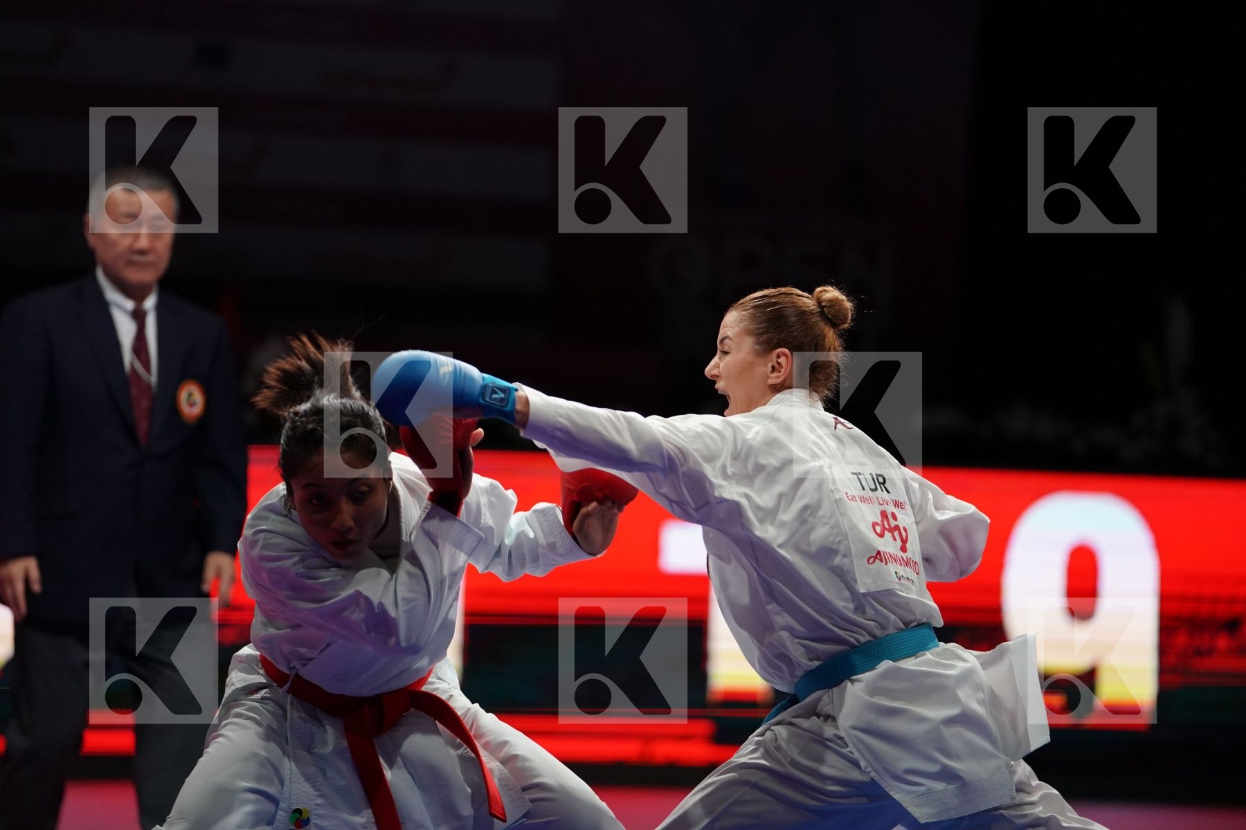 AGUNG SANISTYARANI COK ISTRI (INDONESIA) VS YAKAN TUBA (TURKEY) in Senior Kumite -55 Kg - Bronze bout