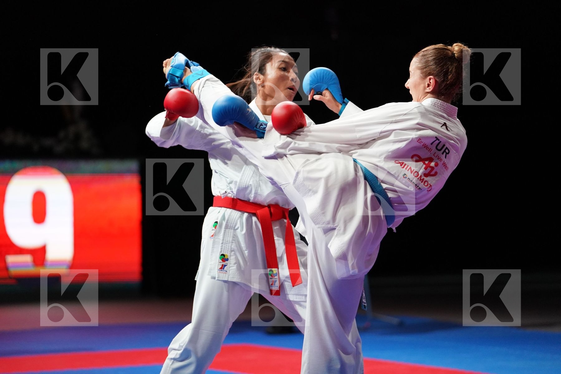 AGUNG SANISTYARANI COK ISTRI (INDONESIA) VS YAKAN TUBA (TURKEY) in Senior Kumite -55 Kg - Bronze bout
