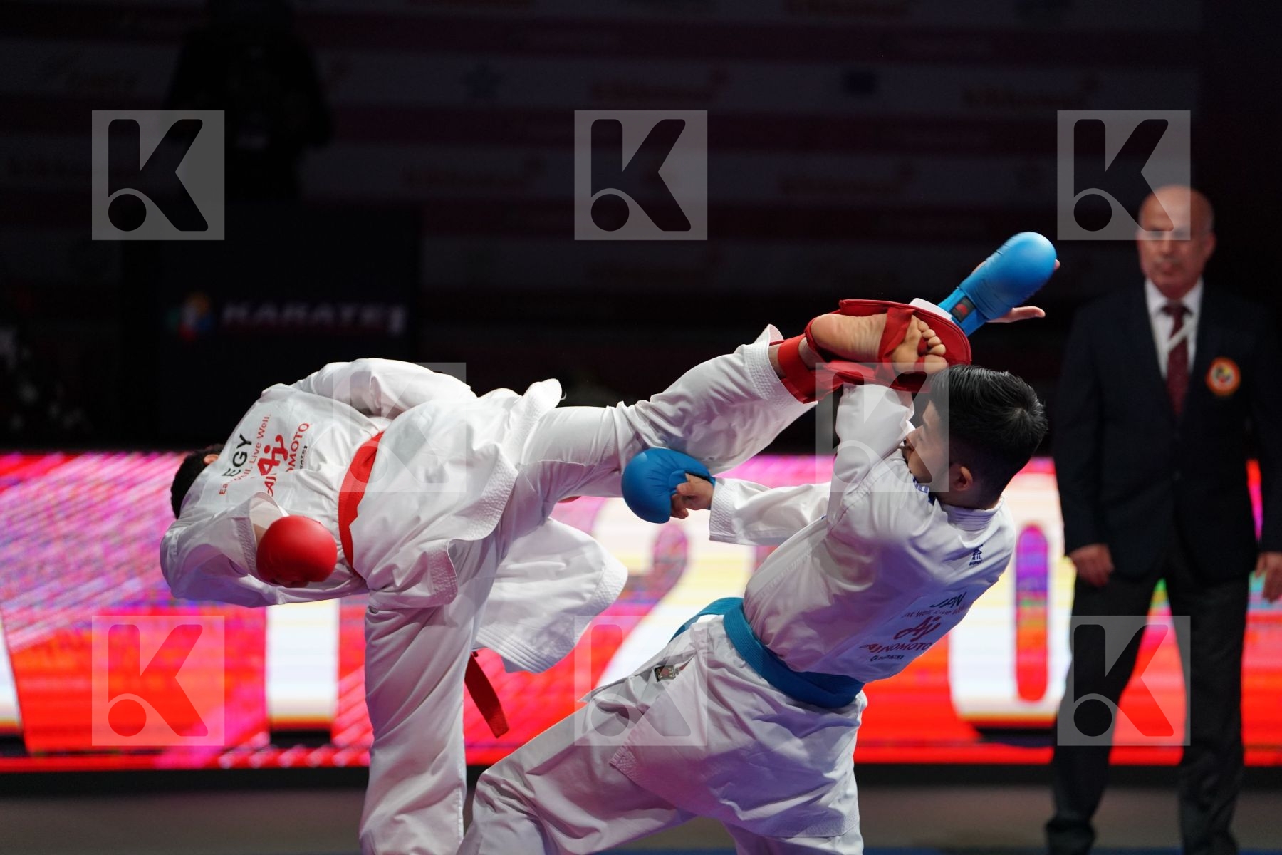 ABDELGAWAD ABDALLA HESHAM (EGYPT) VS SHINOHARA HIROTO (JAPAN) in Senior Kumite -67 Kg - Bronze bout