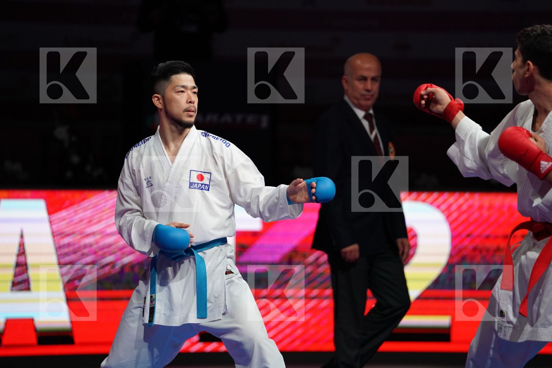 ABDELGAWAD ABDALLA HESHAM (EGYPT) VS SHINOHARA HIROTO (JAPAN) in Senior Kumite -67 Kg - Bronze bout