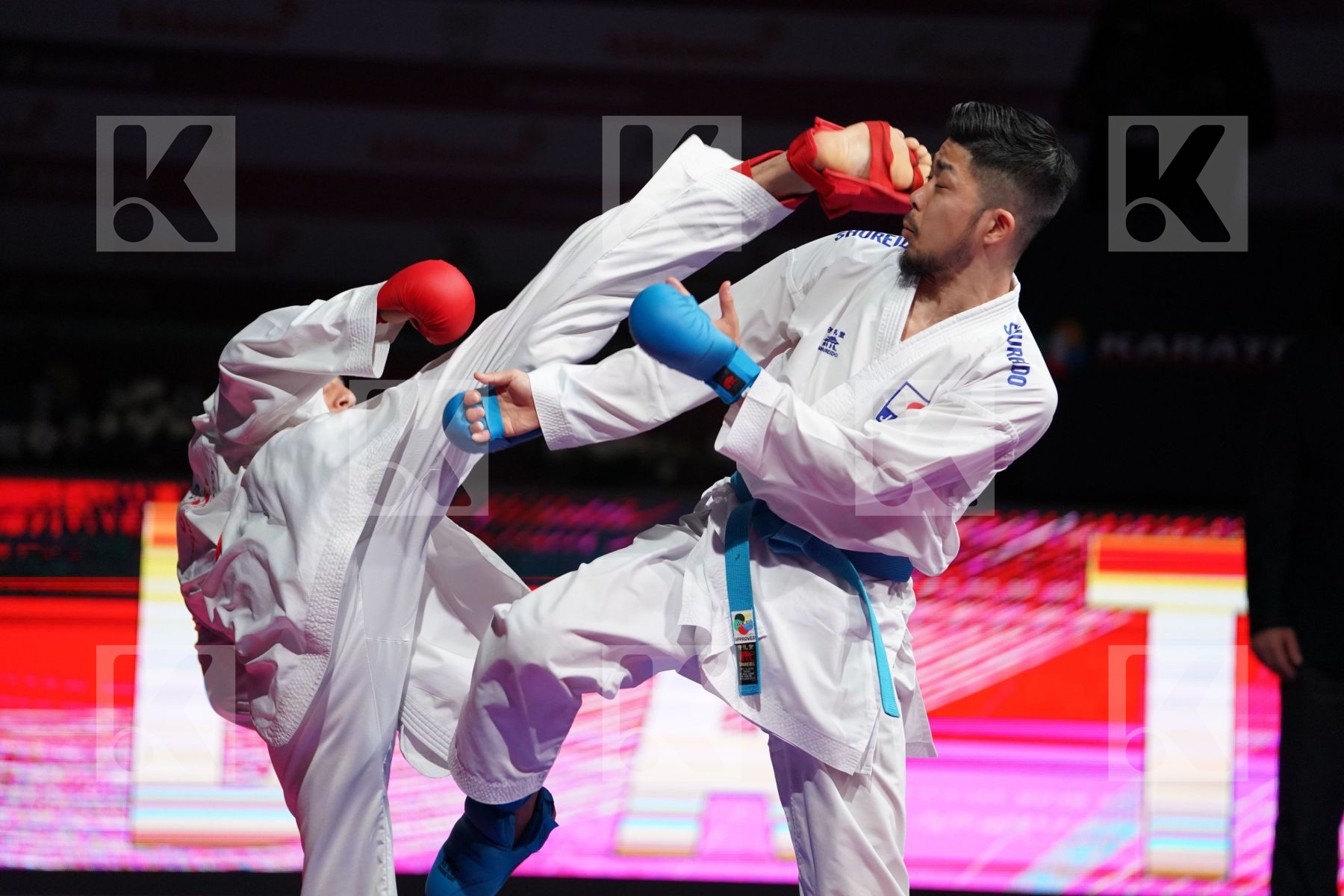 ABDELGAWAD ABDALLA HESHAM (EGYPT) VS SHINOHARA HIROTO (JAPAN) in Senior Kumite -67 Kg - Bronze bout