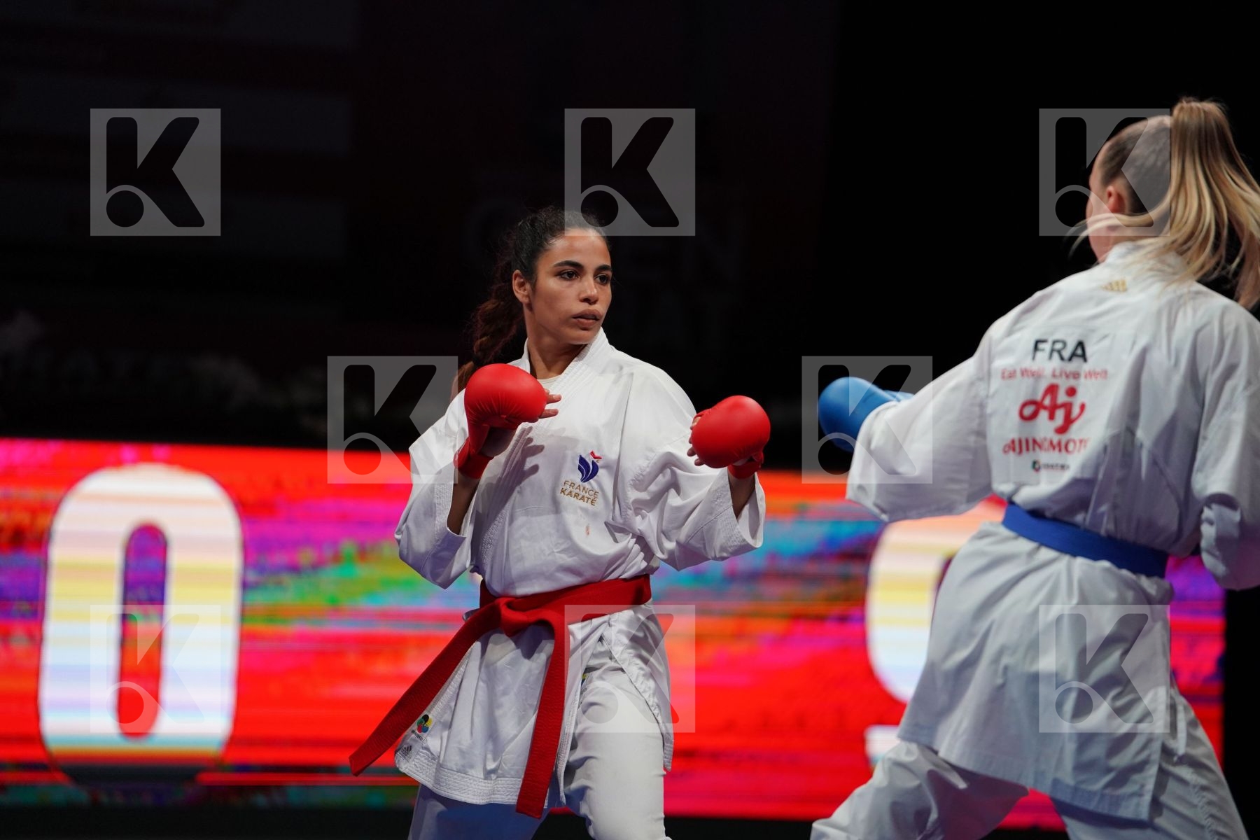 HEURTAULT LEILA (FRANCE) VS PHILIPPE GWENDOLINE (FRANCE) in Senior Kumite -61 Kg - Bronze bout
