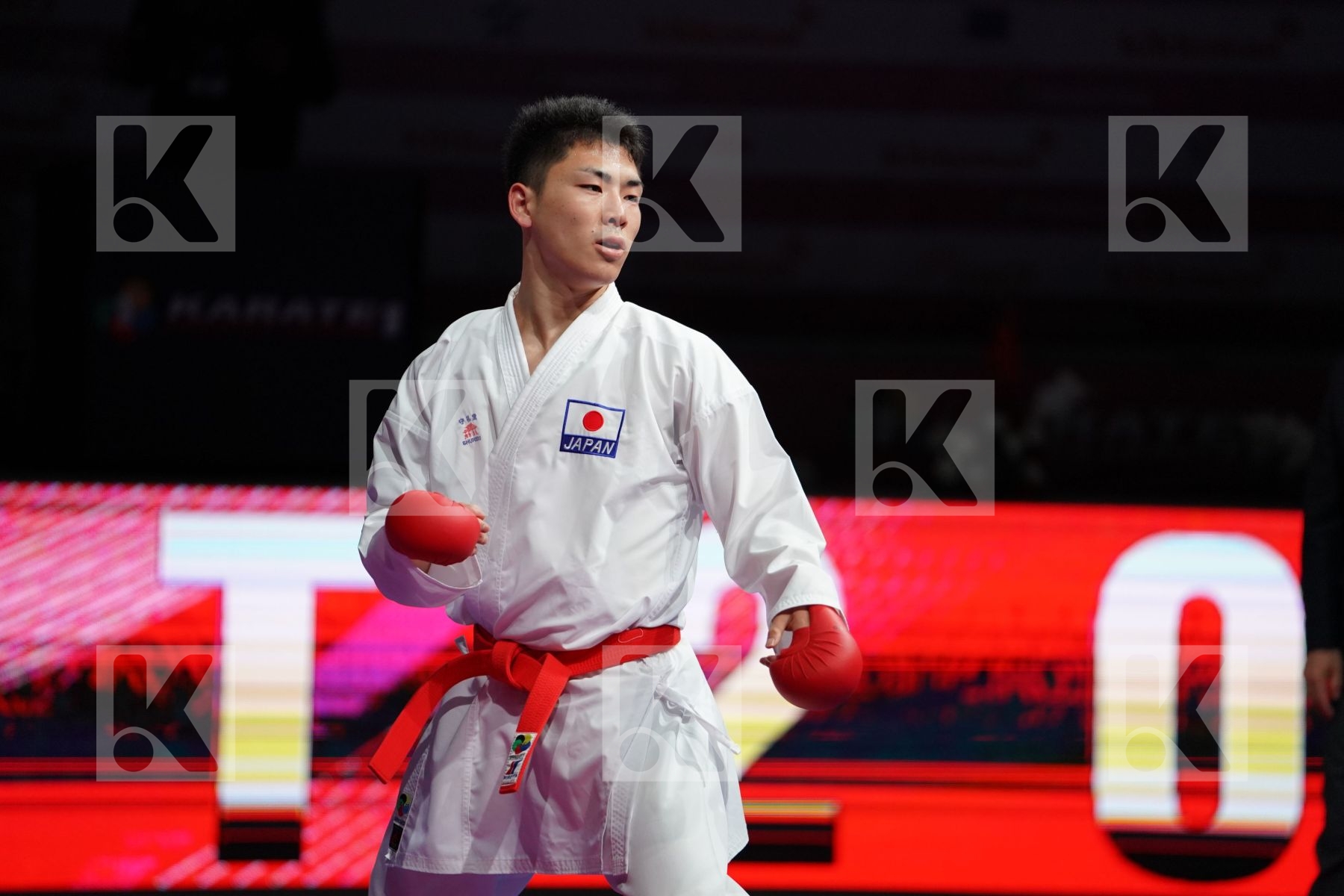 NAKAMURA RYOTA (JAPAN) VS NISHIMURA KEN (JAPAN) in Senior Kumite -75 Kg - Bronze bout
