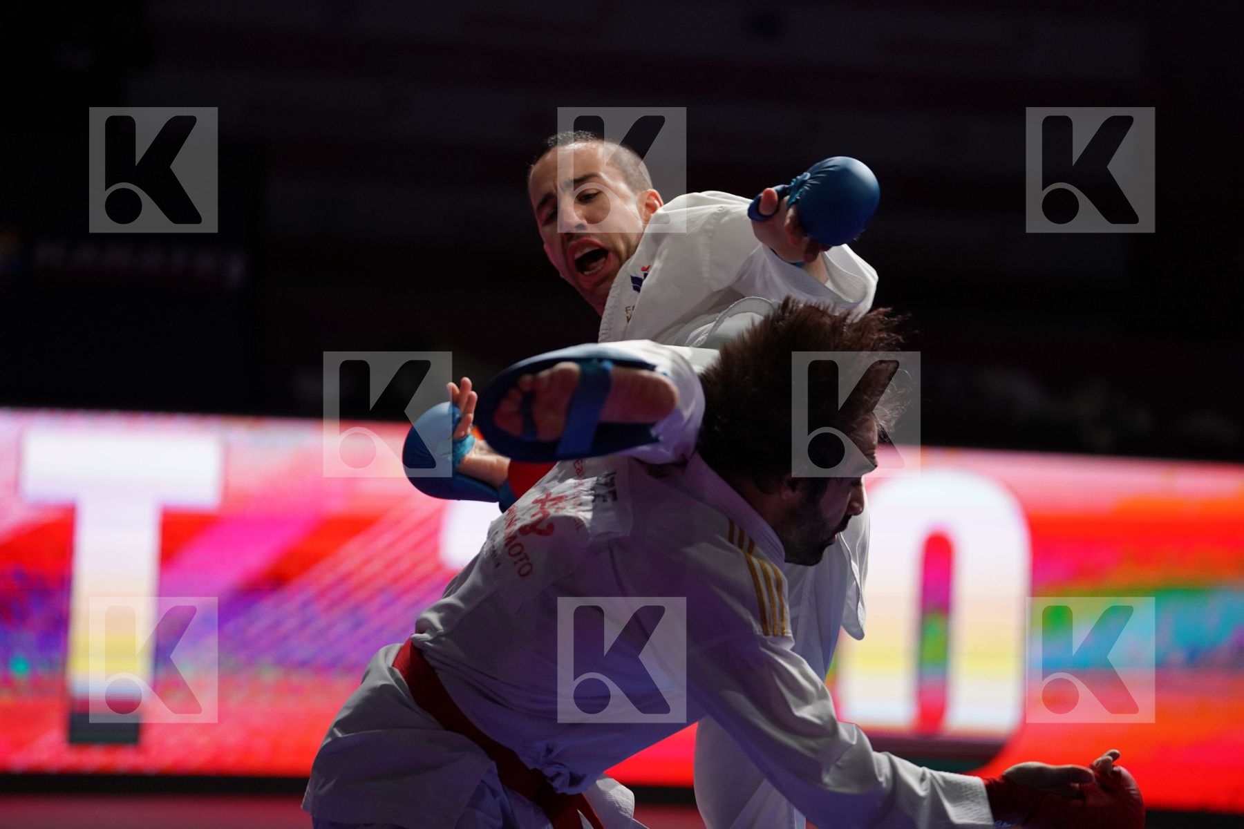 AGHAYEV RAFAEL (AZERBAIJAN) VS DA COSTA LOGAN (FRANCE) in Senior Kumite -75 Kg - Bronze bout