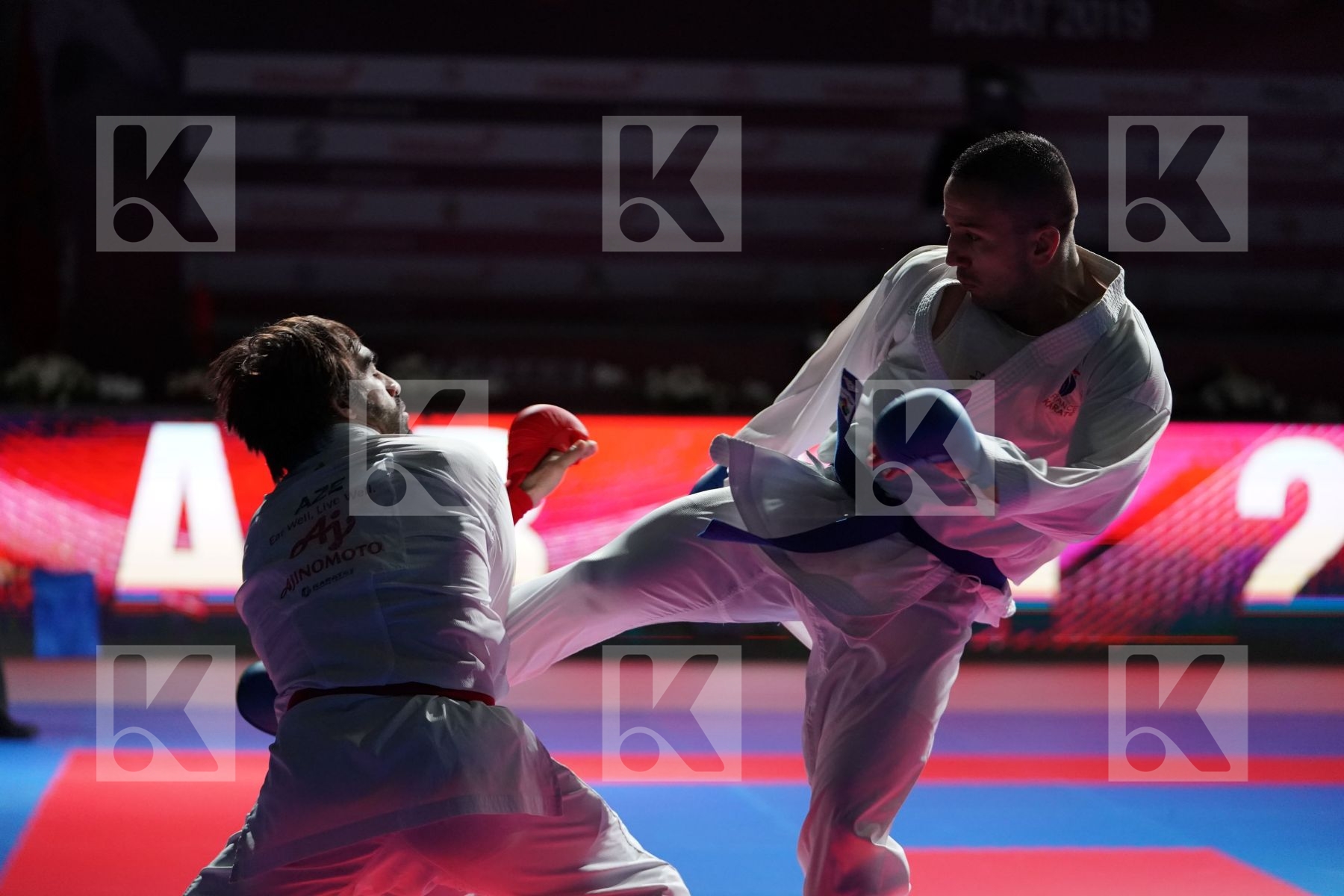 AGHAYEV RAFAEL (AZERBAIJAN) VS DA COSTA LOGAN (FRANCE) in Senior Kumite -75 Kg - Bronze bout