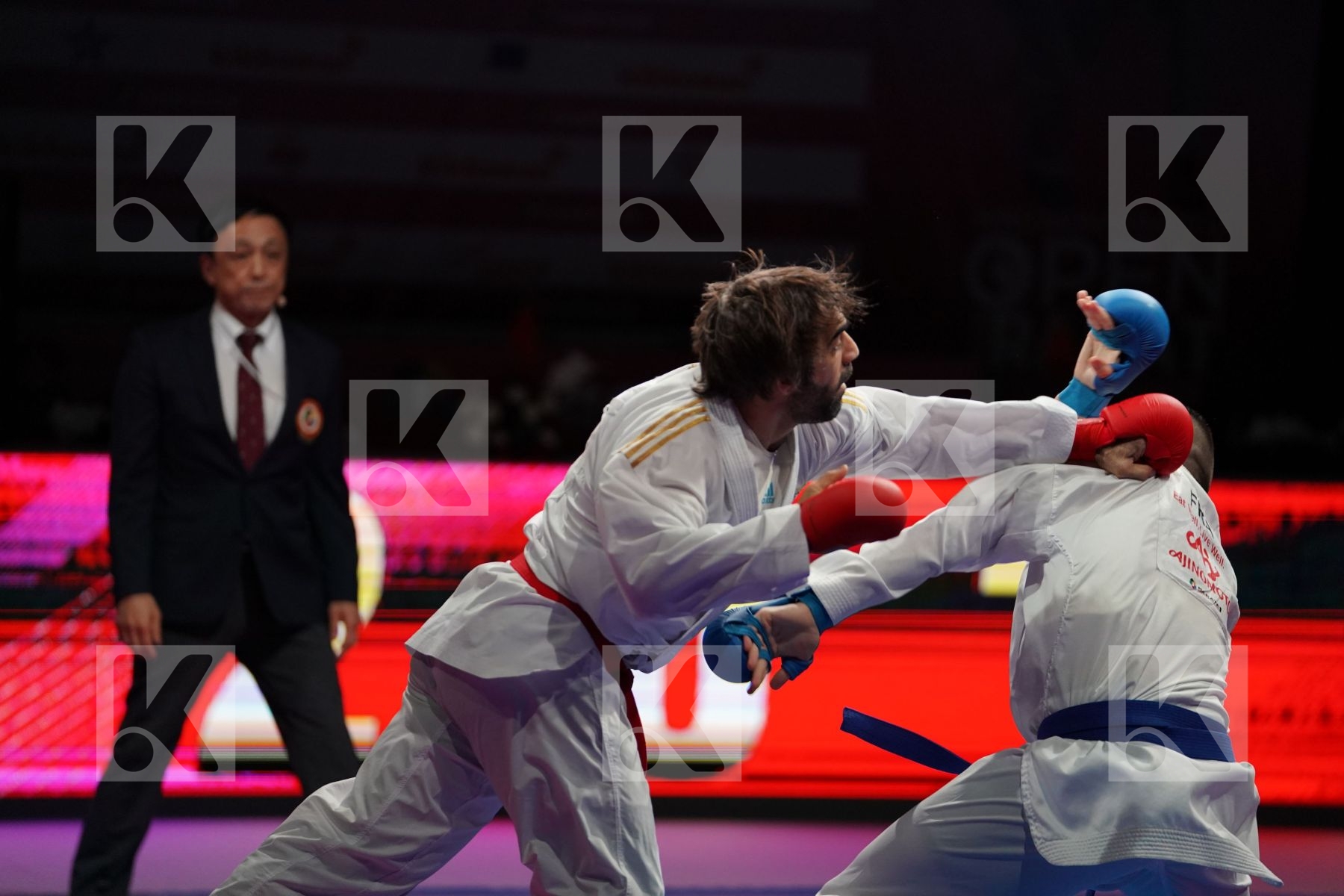 AGHAYEV RAFAEL (AZERBAIJAN) VS DA COSTA LOGAN (FRANCE) in Senior Kumite -75 Kg - Bronze bout