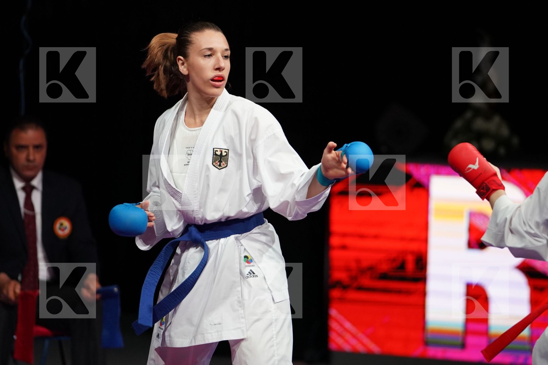 PANETSIDOU VASILIKI (GREECE) VS KNEER JOHANNA (GERMANY) in Senior Kumite -68 Kg - Bronze bout