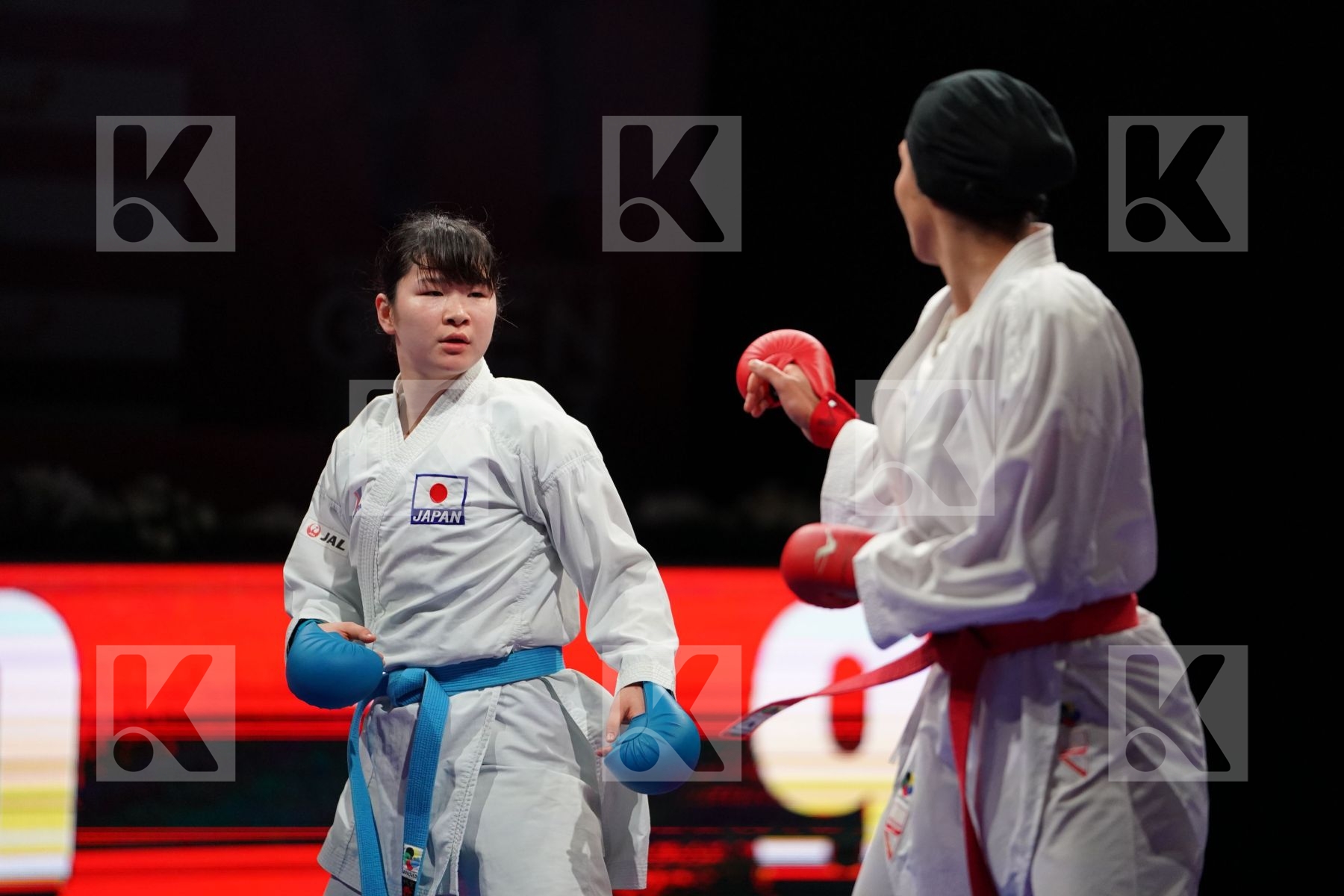 ABBASLI HAMIDEH (IRAN) VS SAITO AYAKA (JAPAN) in Senior Kumite 68+ Kg - Bronze bout