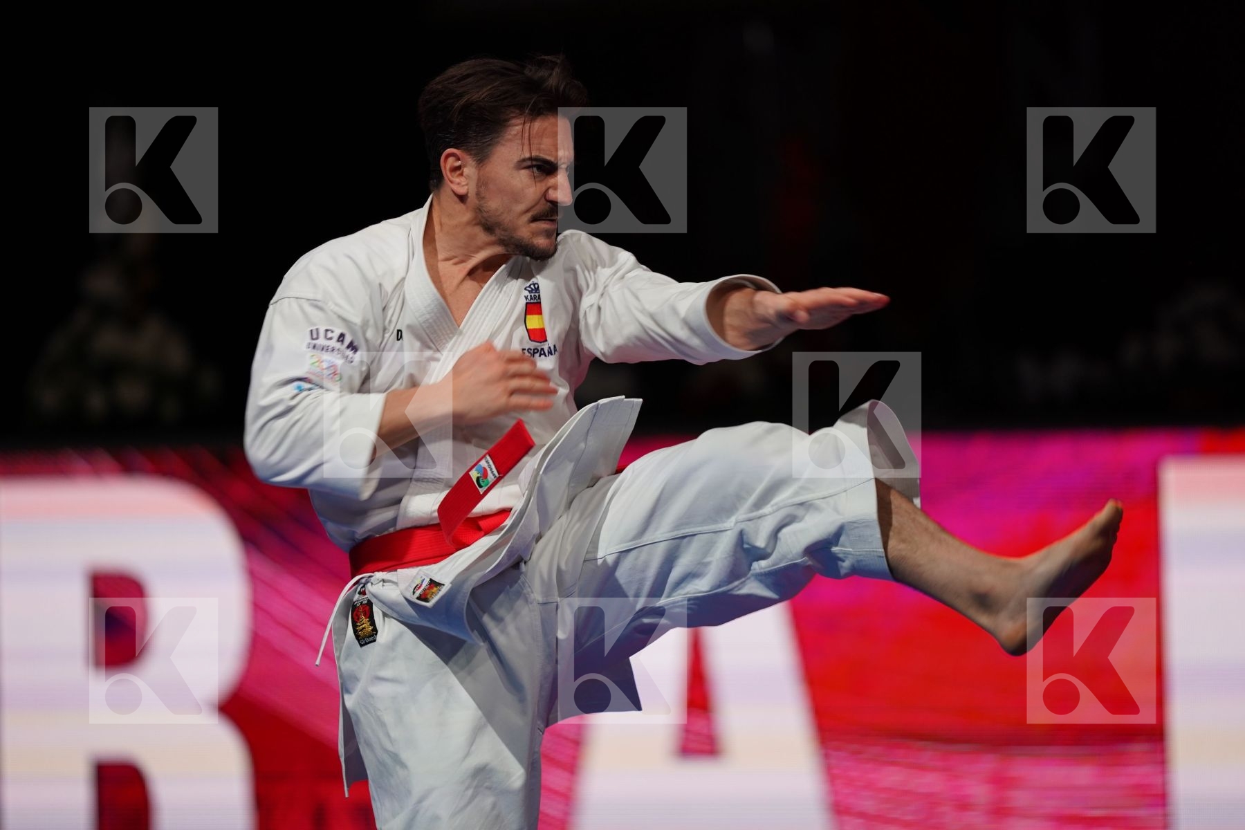 QUINTERO CAPDEVILA DAMIAN HUGO (SPAIN) in Senior Male Kata - Gold bout