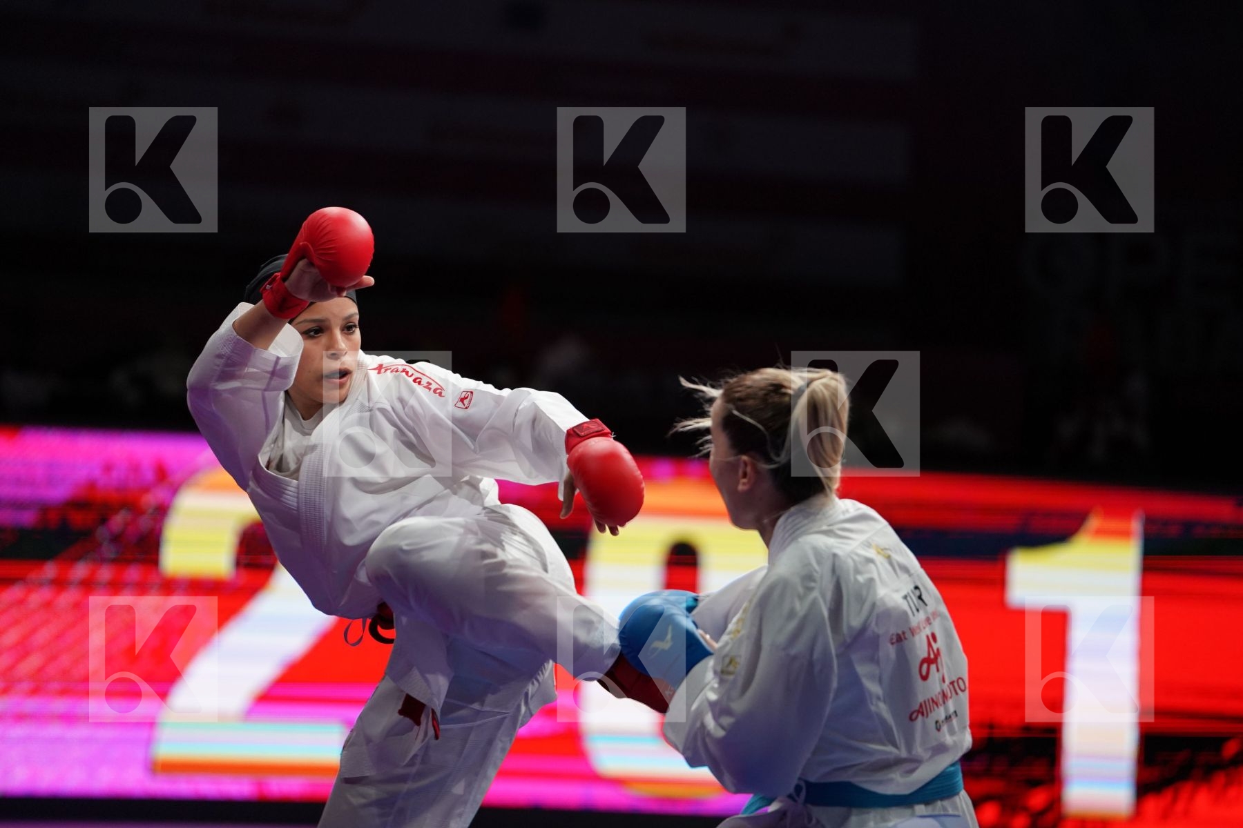 SAYED RADWA (EGYPT) VS OZCELIK ARAPOGLU SERAP (TURKEY) in Senior Kumite -50 Kg - Gold bout