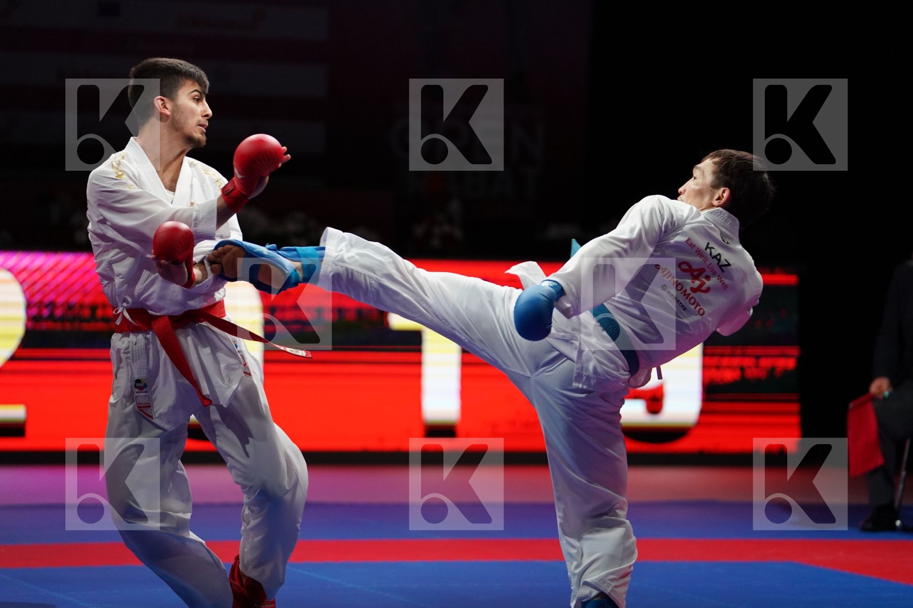 SAMDAN ERAY (TURKEY) VS ASSADILOV DARKHAN (KAZAKHSTAN) in Senior Kumite -60 Kg - Gold bout