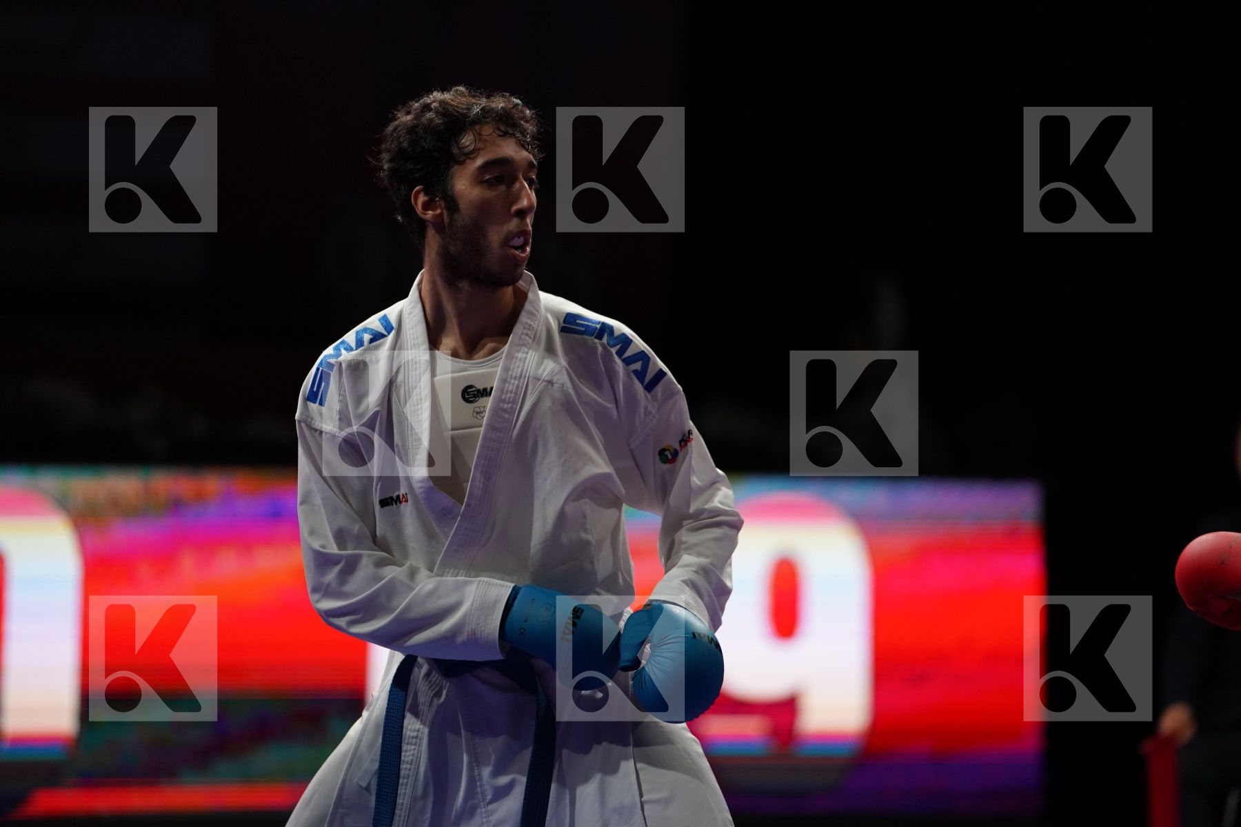 UYGUR BURAK (TURKEY) VS ELSAWY ALI (EGYPT) in Senior Kumite -67 Kg - Gold bout