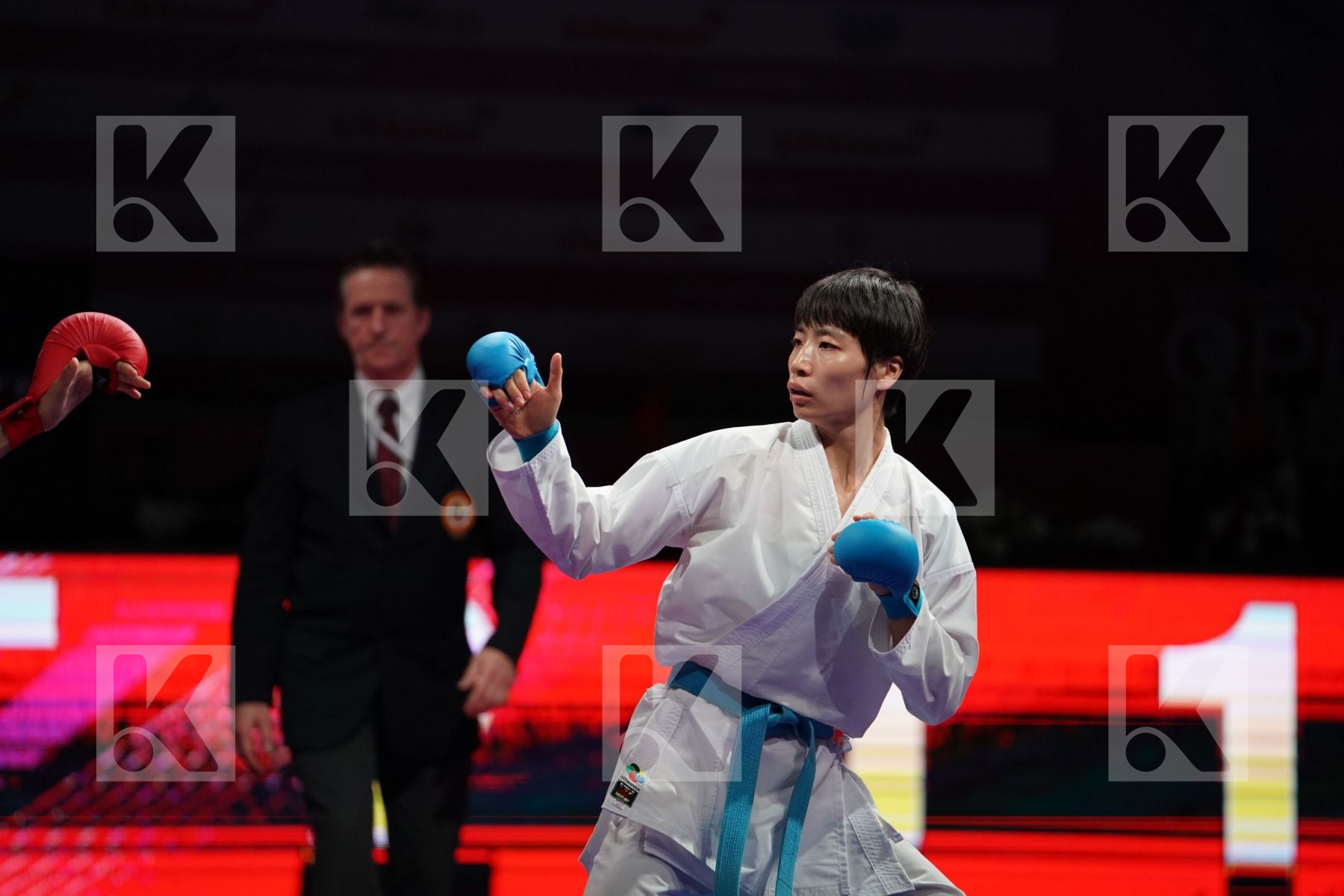 LOTFY GIANA (EGYPT) VS YIN XIAOYAN (CHINA) in Senior Kumite -61 Kg - Gold bout