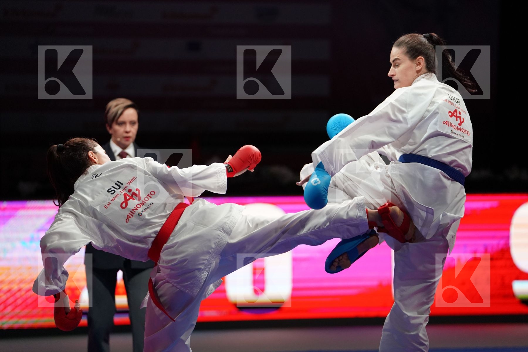QUIRICI ELENA (SWITZERLAND) VS MELNYK HALYNA (UKRAINE) in Senior Kumite -68 Kg - Gold bout