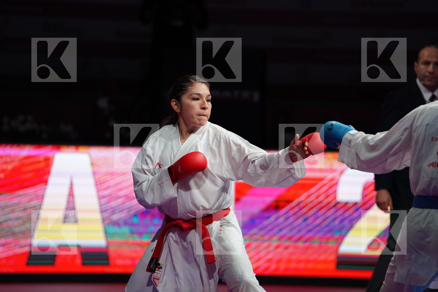 QUINTAL CATZIN GUADALUPE (MEXICO) VS HOCAOGLU MELTEM (TURKEY) in Senior Kumite 68+ Kg - Gold bout