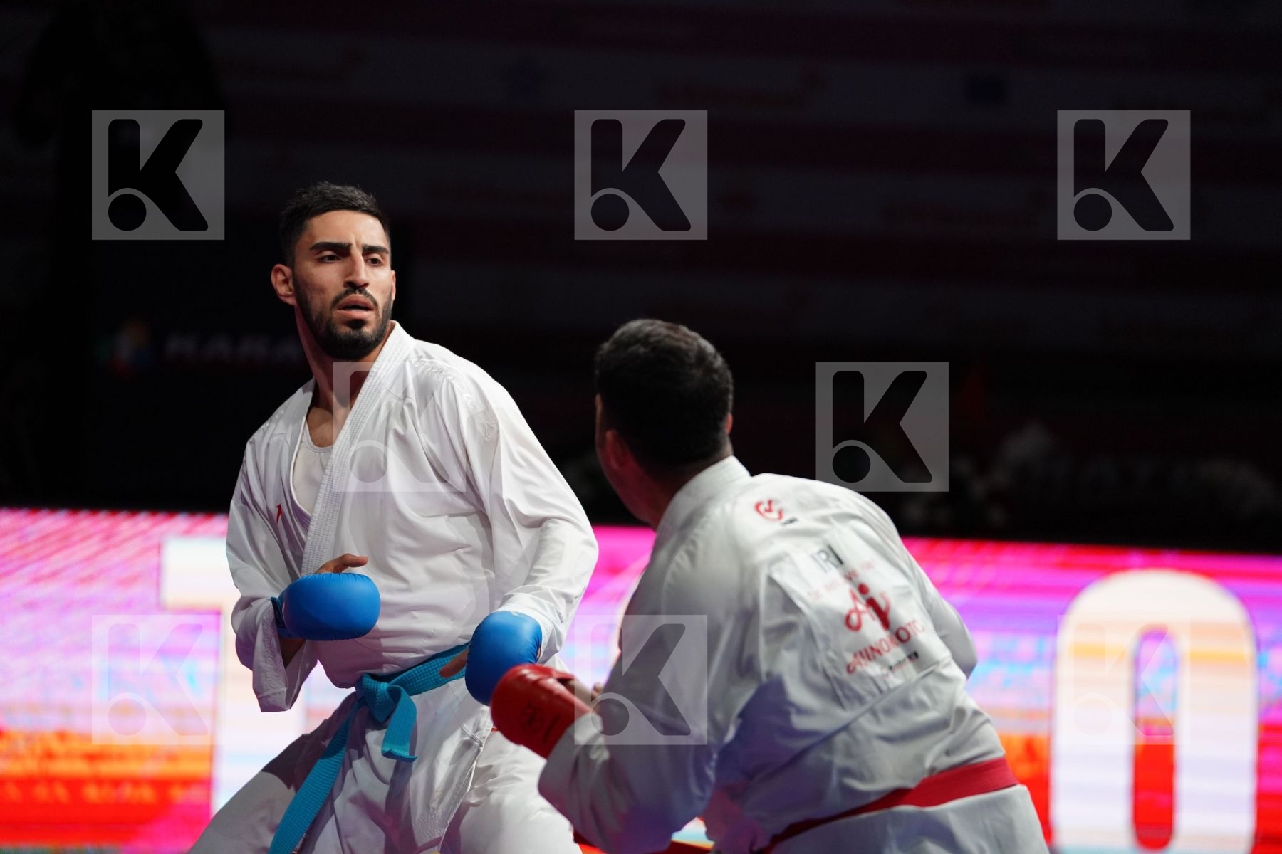 GANJZADEH SAJAD (IRAN) VS YAMANOGLU ALPARSLAN (TURKEY) in Senior Kumite 84+ Kg - Gold bout