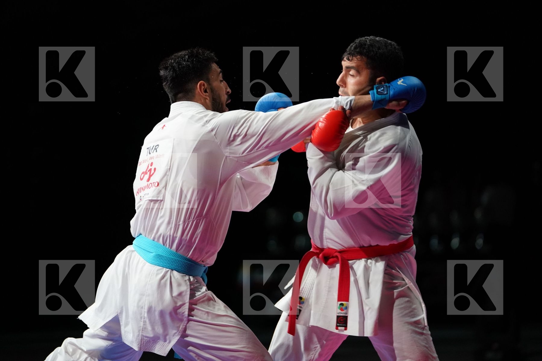 GANJZADEH SAJAD (IRAN) VS YAMANOGLU ALPARSLAN (TURKEY) in Senior Kumite 84+ Kg - Gold bout