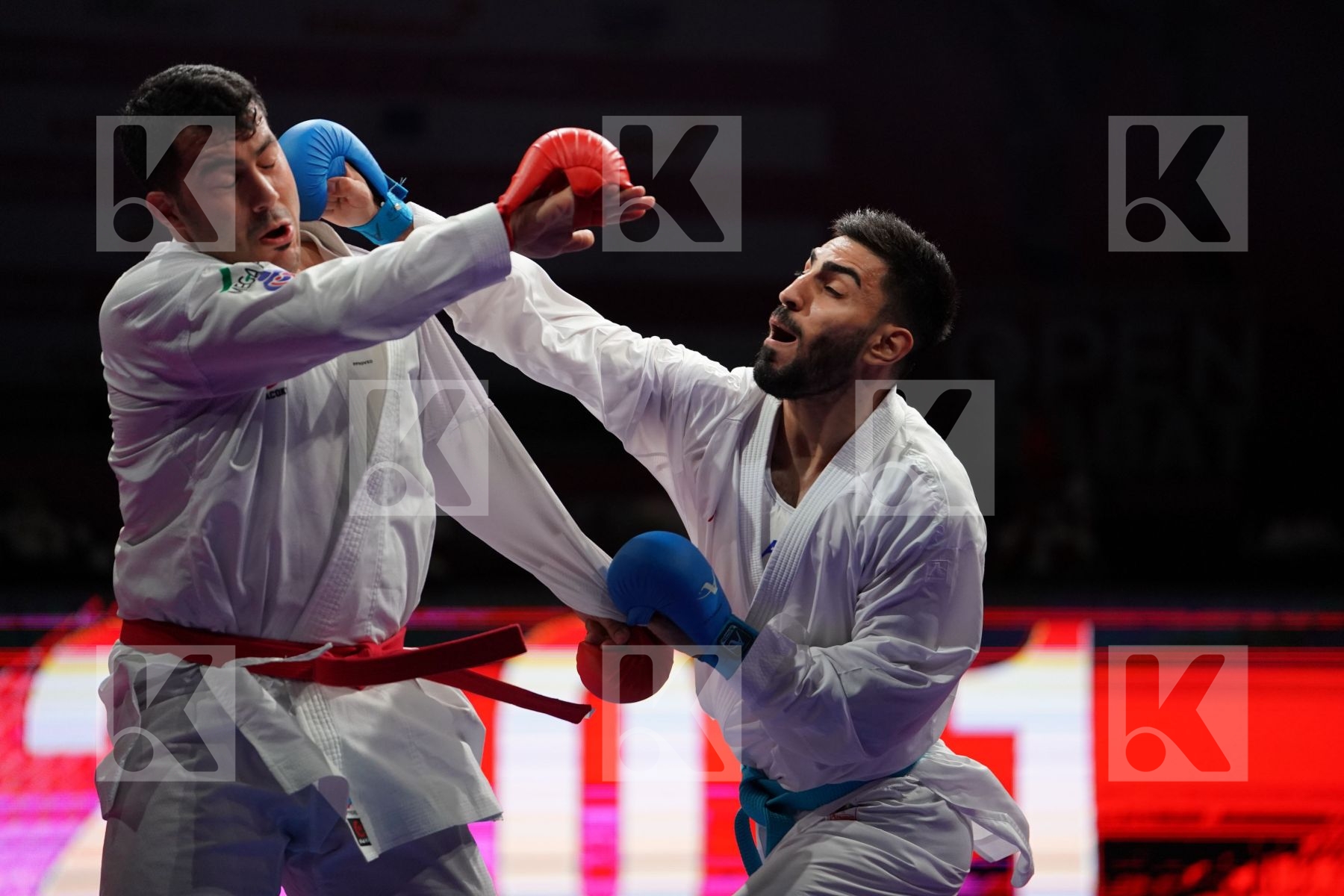 GANJZADEH SAJAD (IRAN) VS YAMANOGLU ALPARSLAN (TURKEY) in Senior Kumite 84+ Kg - Gold bout