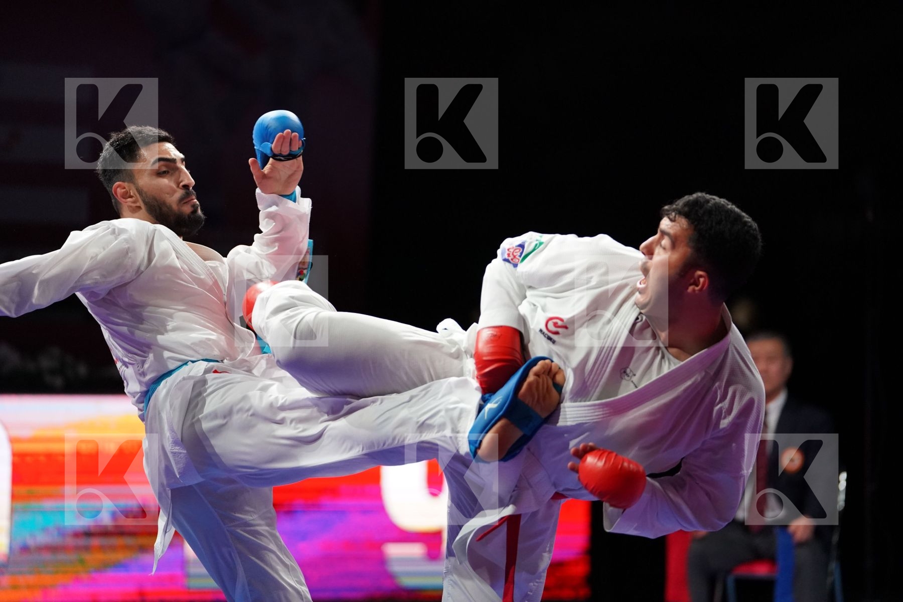 GANJZADEH SAJAD (IRAN) VS YAMANOGLU ALPARSLAN (TURKEY) in Senior Kumite 84+ Kg - Gold bout