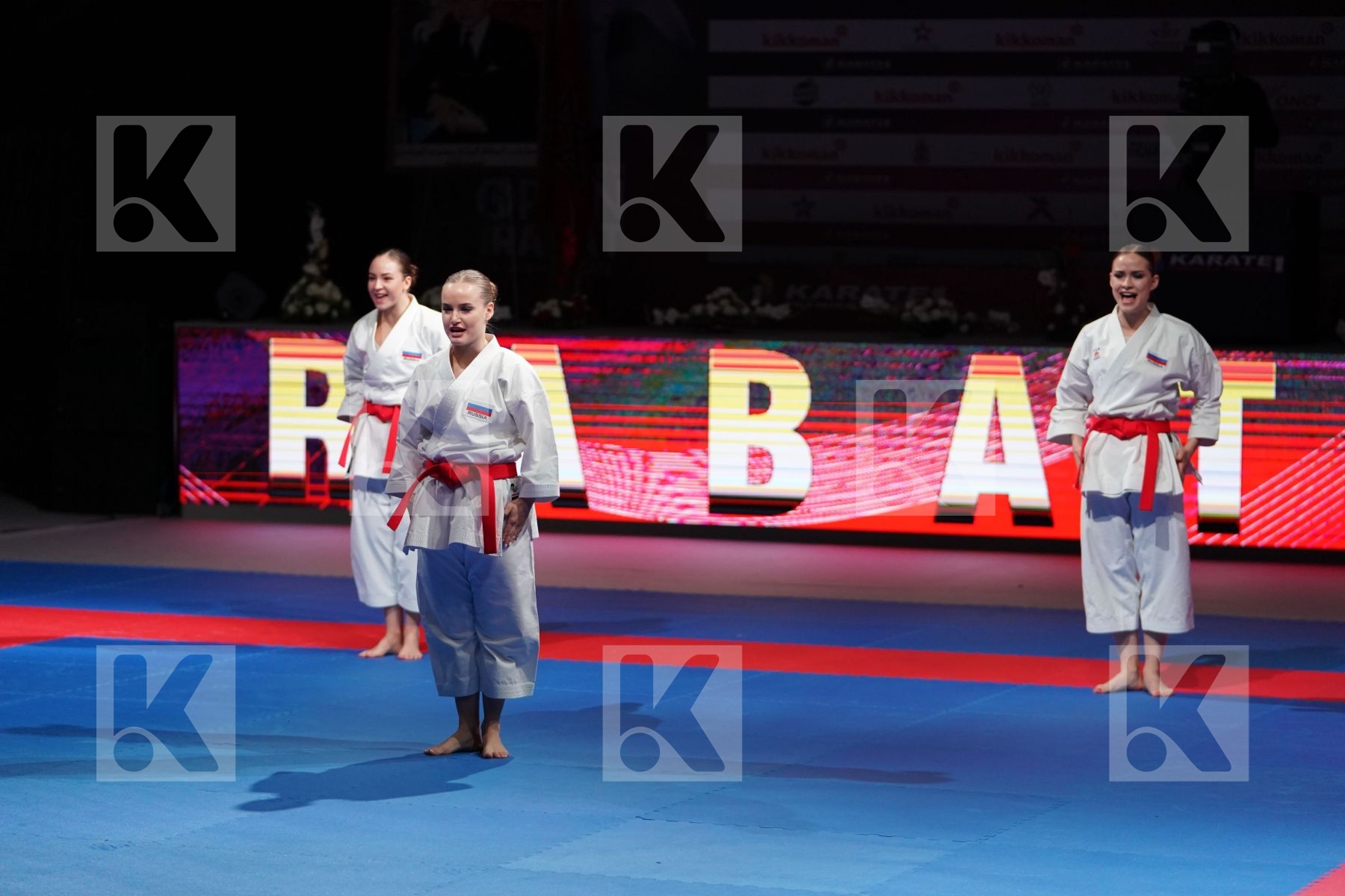 RUSSIAN FEDERATION (KOTLYAROVA, TROITSKAYA, ZOTOVA) in Senior Team Female Kata - Gold bout