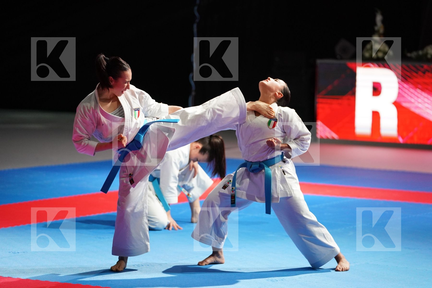 ITALY (CASALE, D ONOFRIO, PEZZETTI) in Senior Team Female Kata - Gold bout