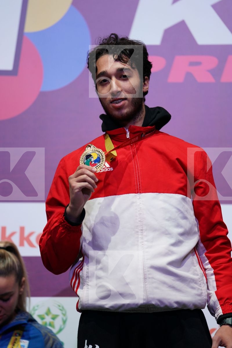 ELSAWY ALI (EGYPT) during podium ceremony
