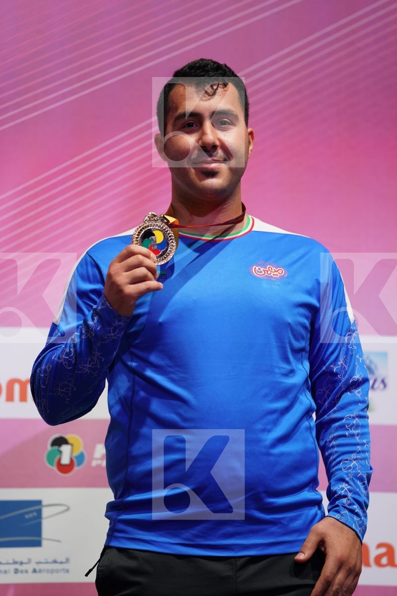 GANJZADEH SAJAD (IRAN) during podium ceremony