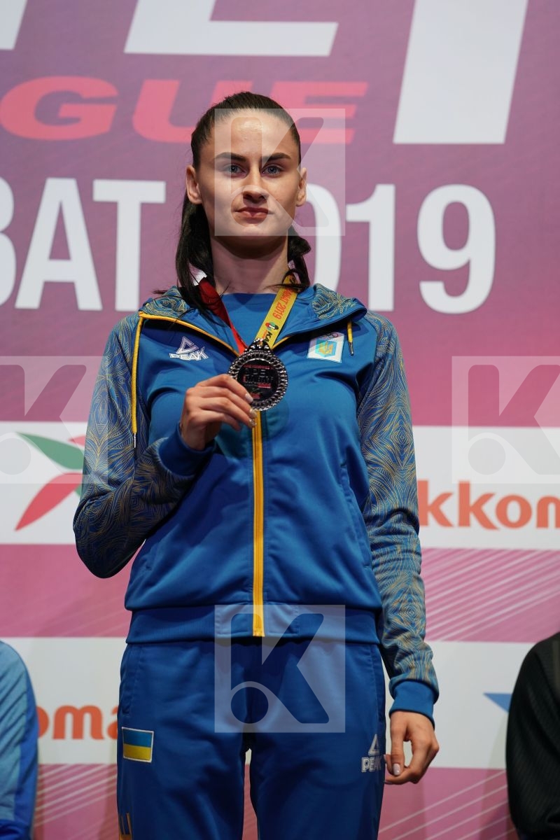 MELNYK HALYNA (UKRAINE) during podium ceremony
