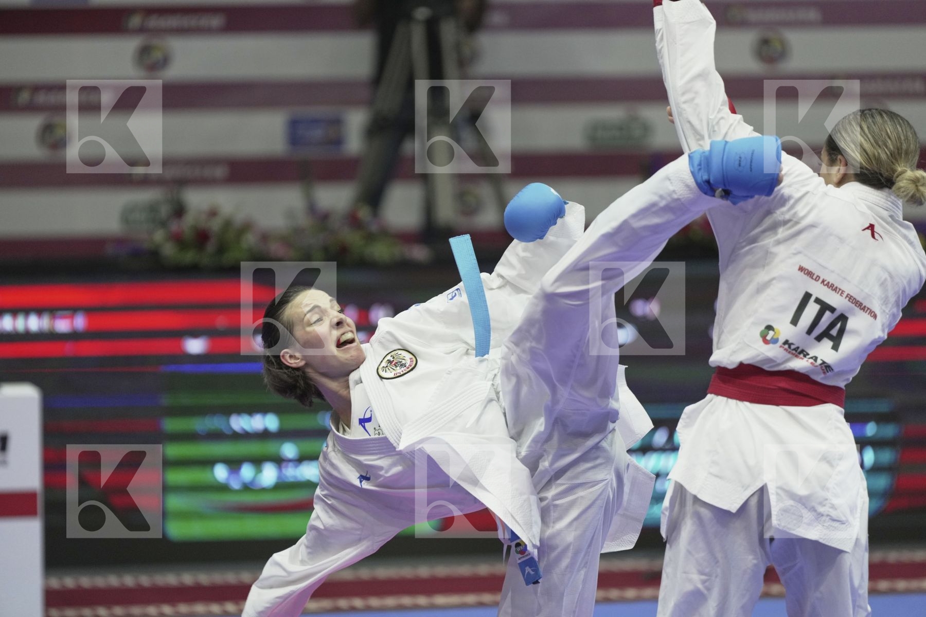 Kumite bronze bout featuring AGUS ASIA & PLANK BETTINA