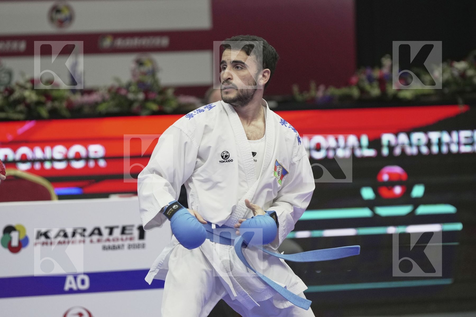 Kumite bronze bout featuring HUSEYNOV  SULTAN & GULIYEV AMINAGHA