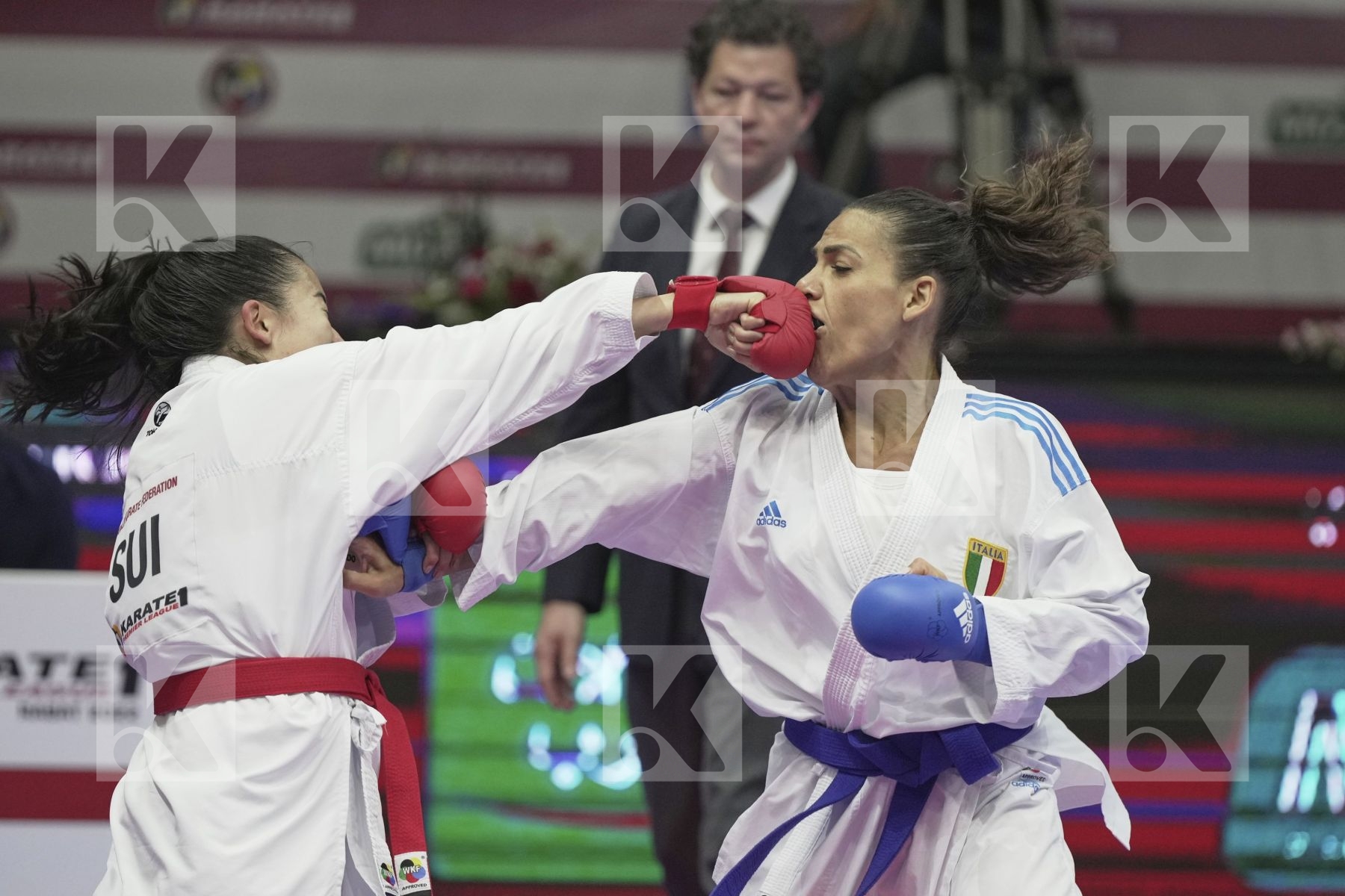 Kumite bronze bout featuring SCHAERER MAYA & busa lorena