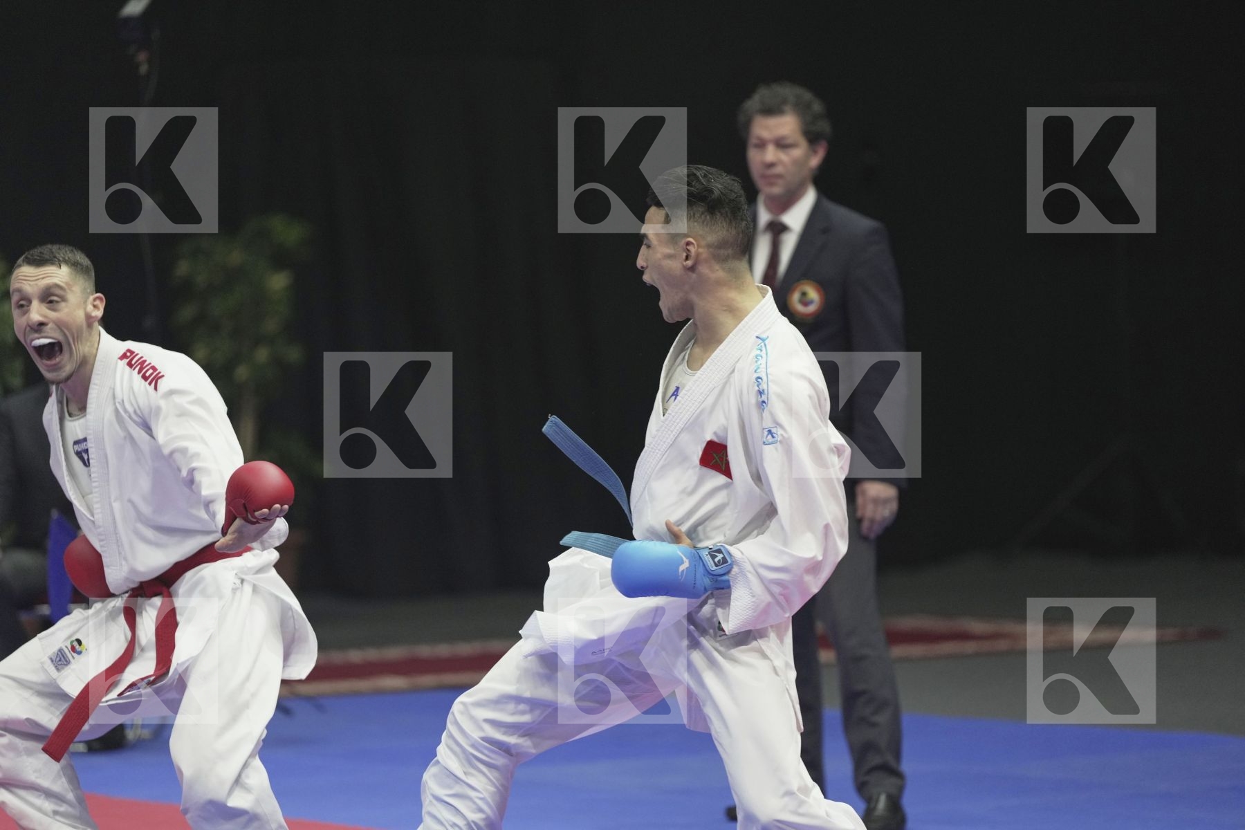 Kumite bronze bout featuring OUBAYA SAID & De vivo Gianluca