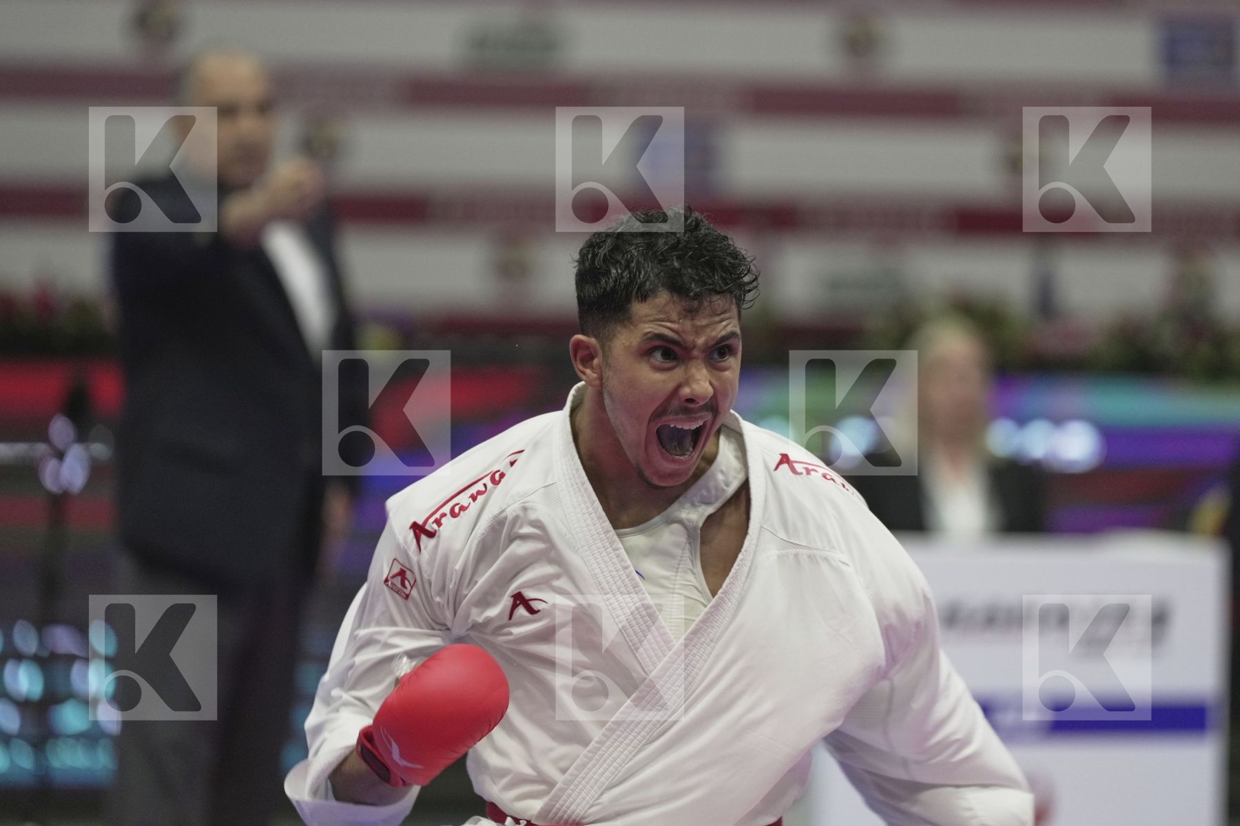 Kumite bronze bout featuring OUALAD HAJ AMAR YOUNESS & TADISSI YVES MARTIAL