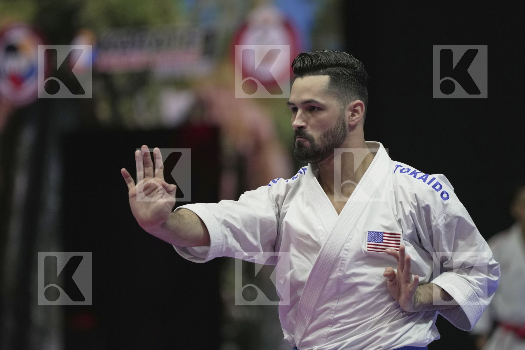 Kata bronze bout featuring Torres Gutierrez Ariel