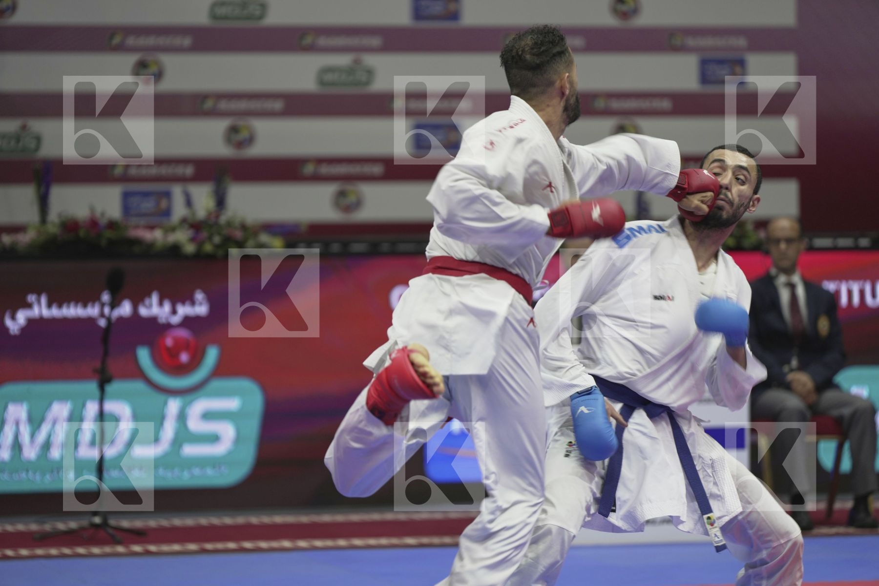 Kumite bronze bout featuring El Sharaby Ahmed & MASARWEH HASAN