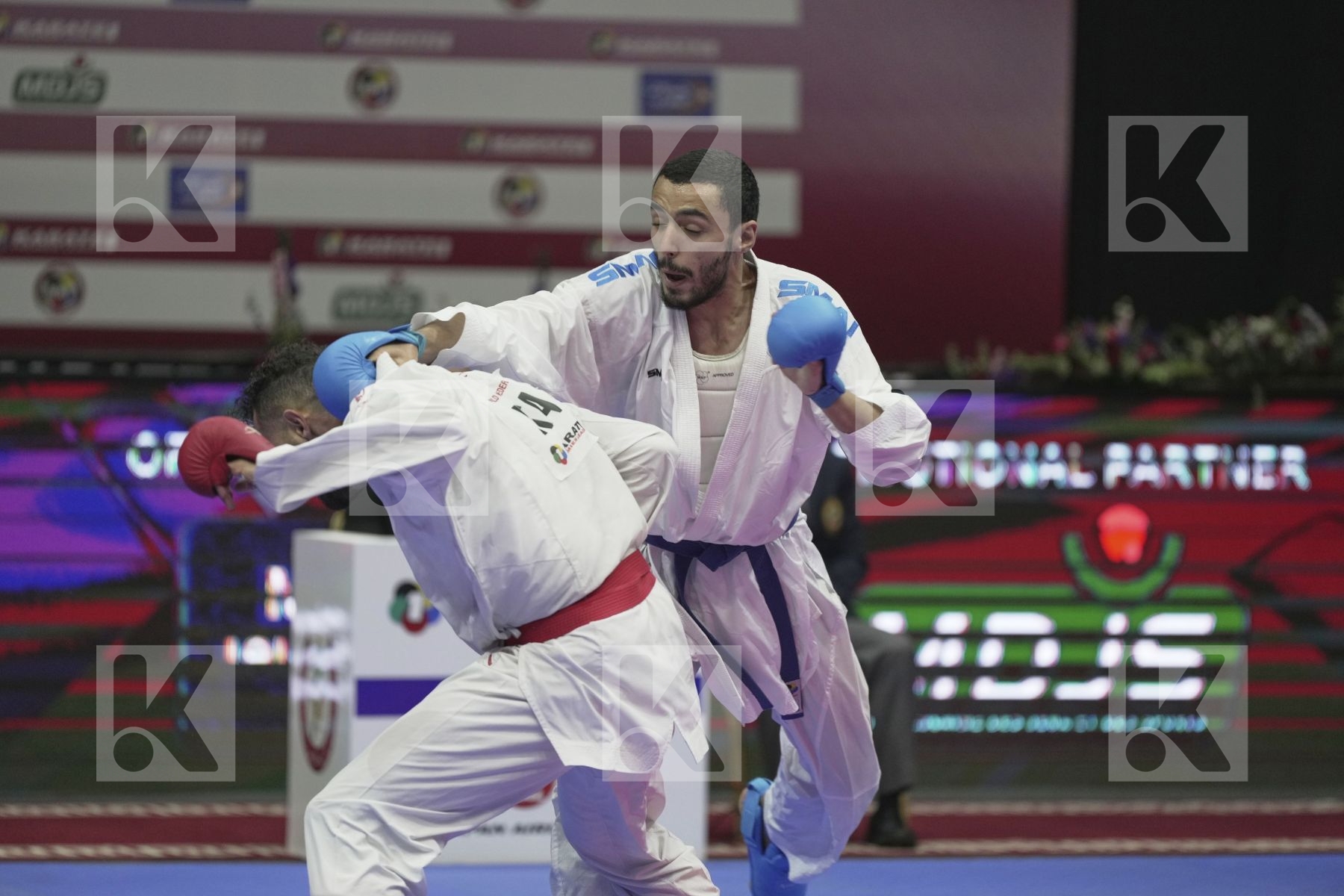 Kumite bronze bout featuring El Sharaby Ahmed & MASARWEH HASAN