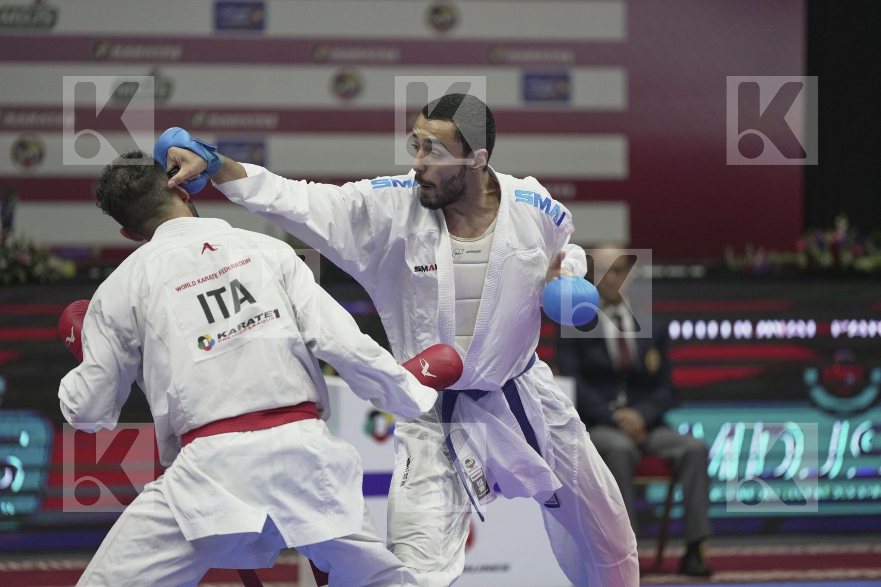 Kumite bronze bout featuring El Sharaby Ahmed & MASARWEH HASAN