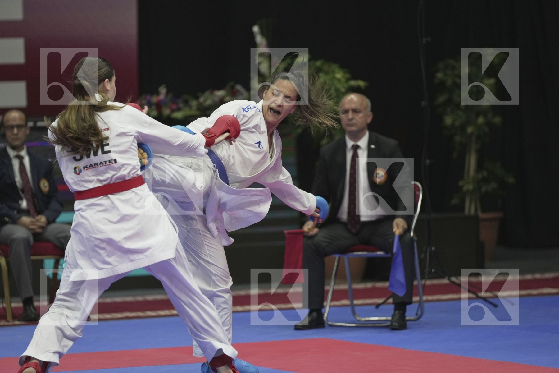 Kumite bronze bout featuring HAAG ALEXANDRA & KYDONAKI  KYRIAKI